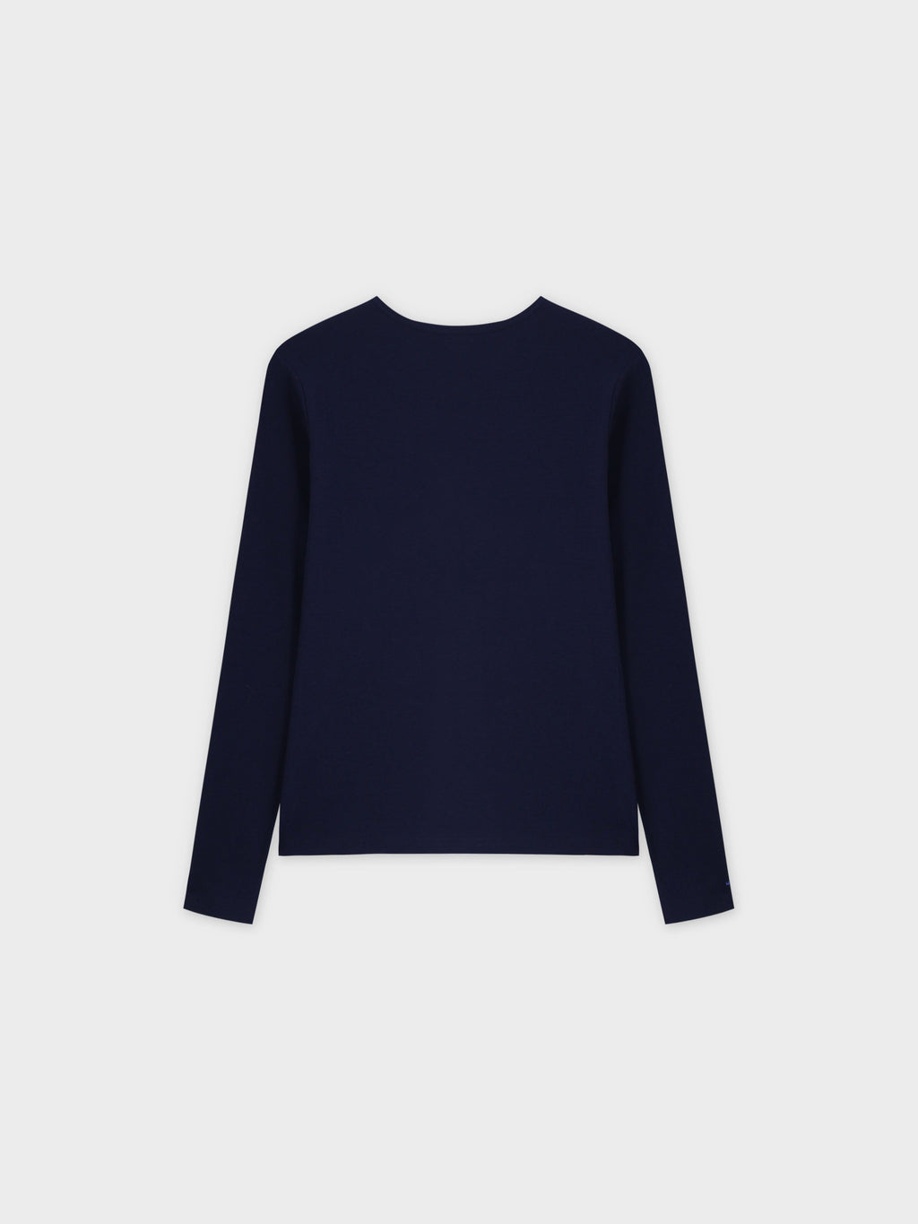 BASIC HIGH V TEE LS-NAVY