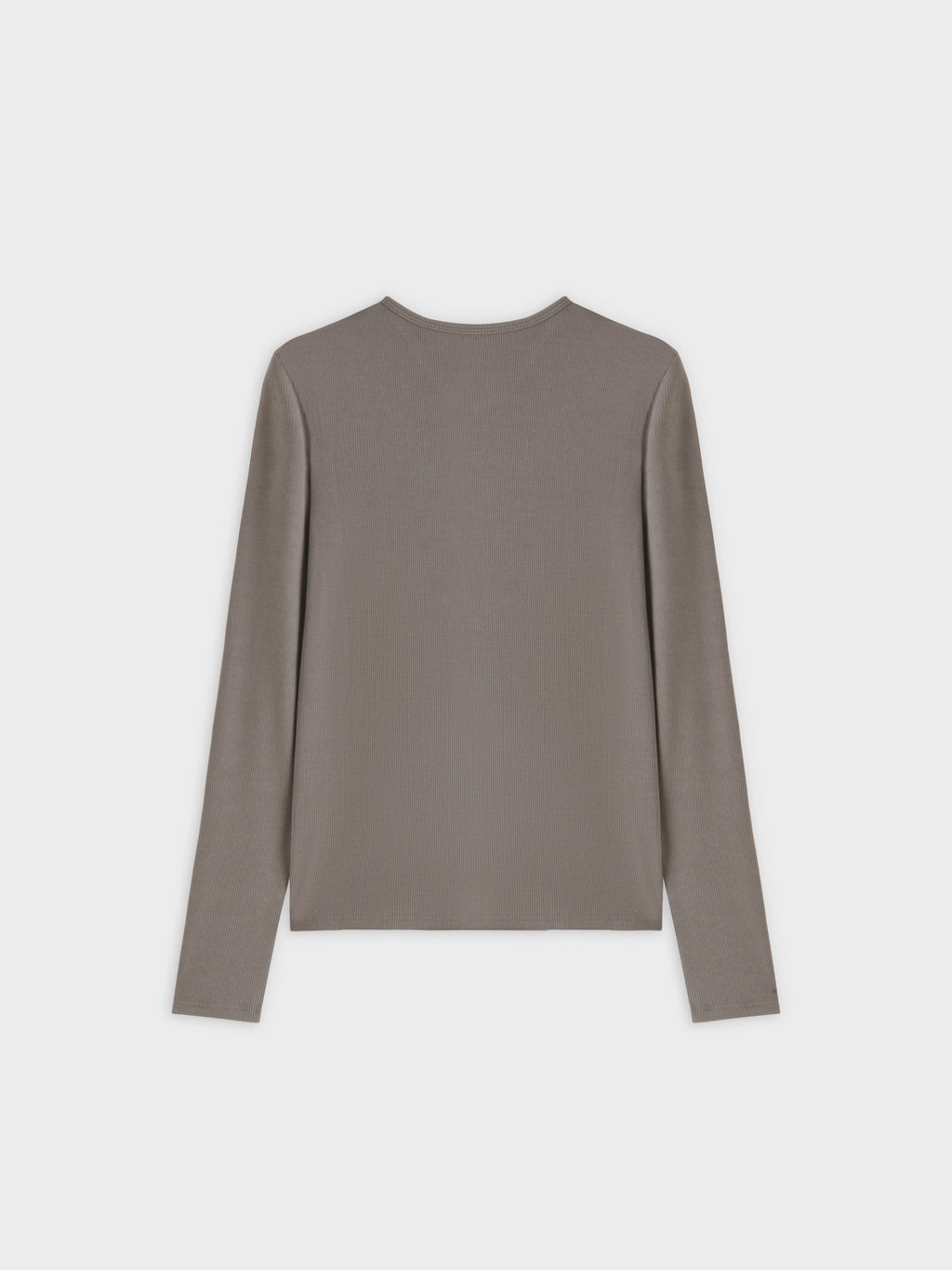 High V Ribbed Tee LS-Olive