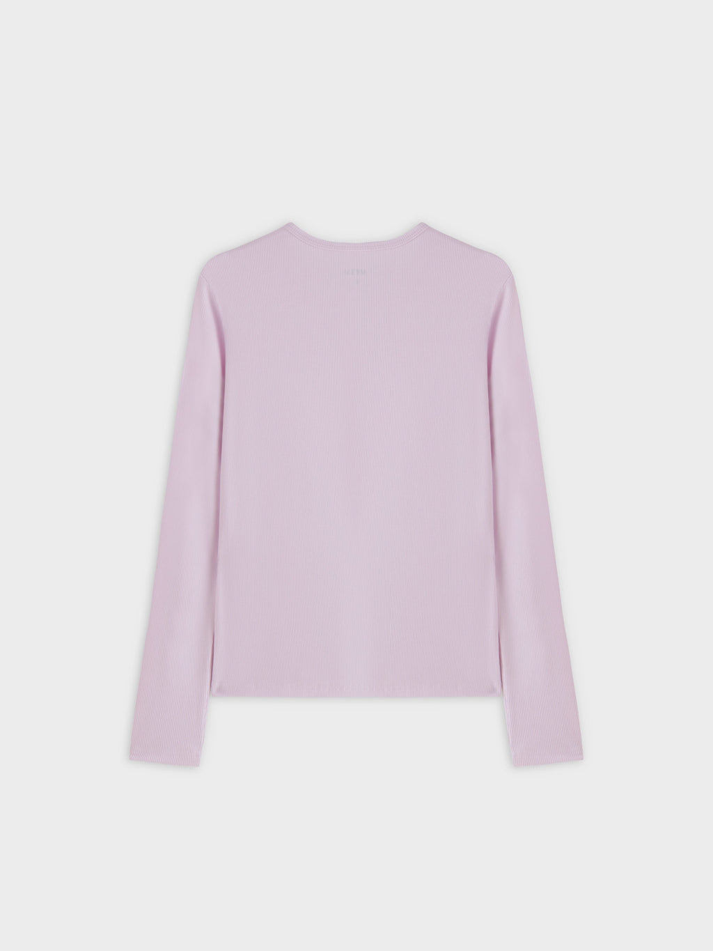 High V Ribbed Tee LS-Lavender
