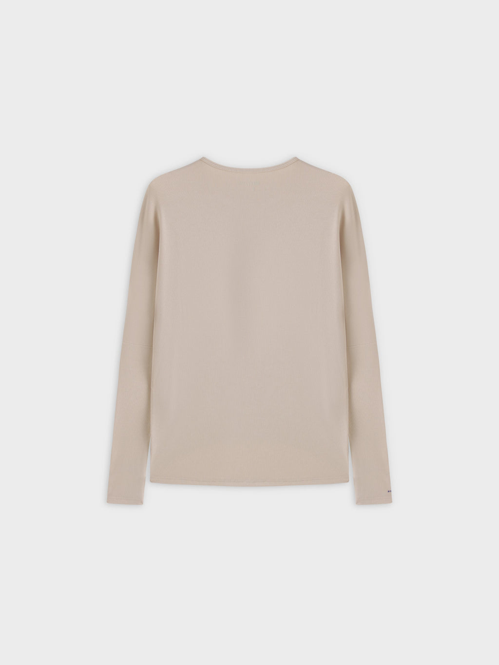 Crew Ribbed Dolman-Tan