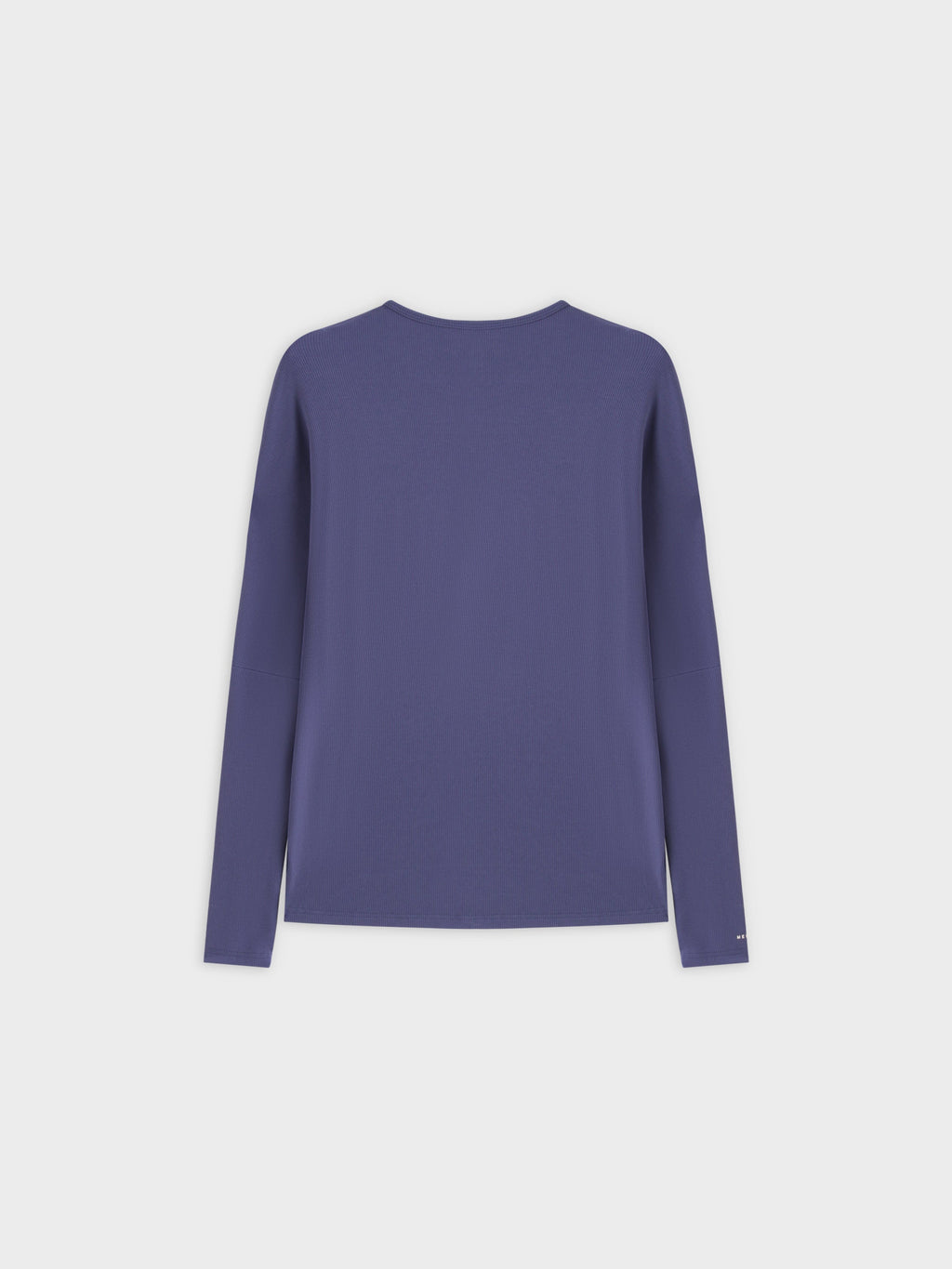 Crew Ribbed Dolman-Indigo Blue