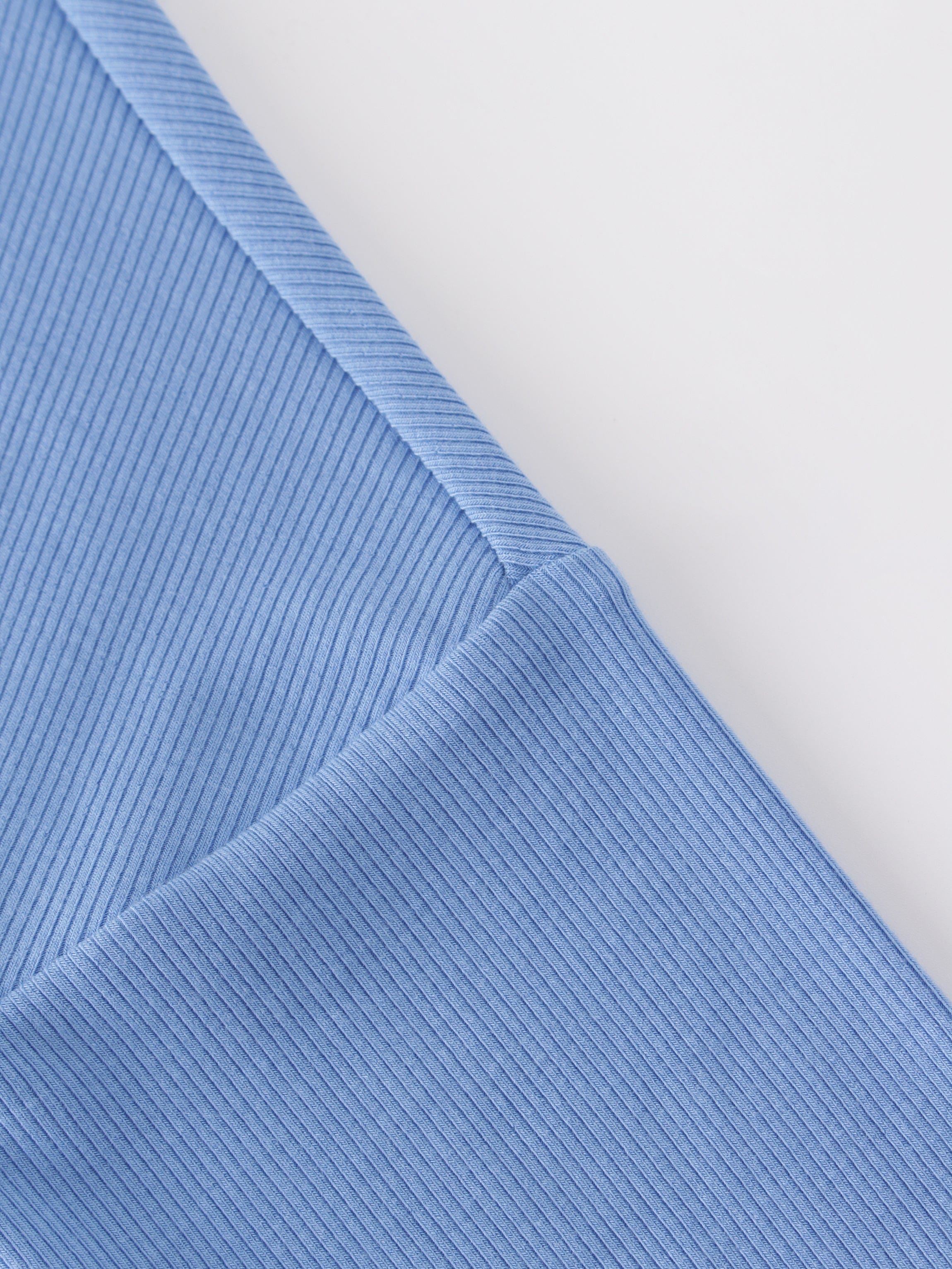 Crew Ribbed Dolman-Ocean Blue