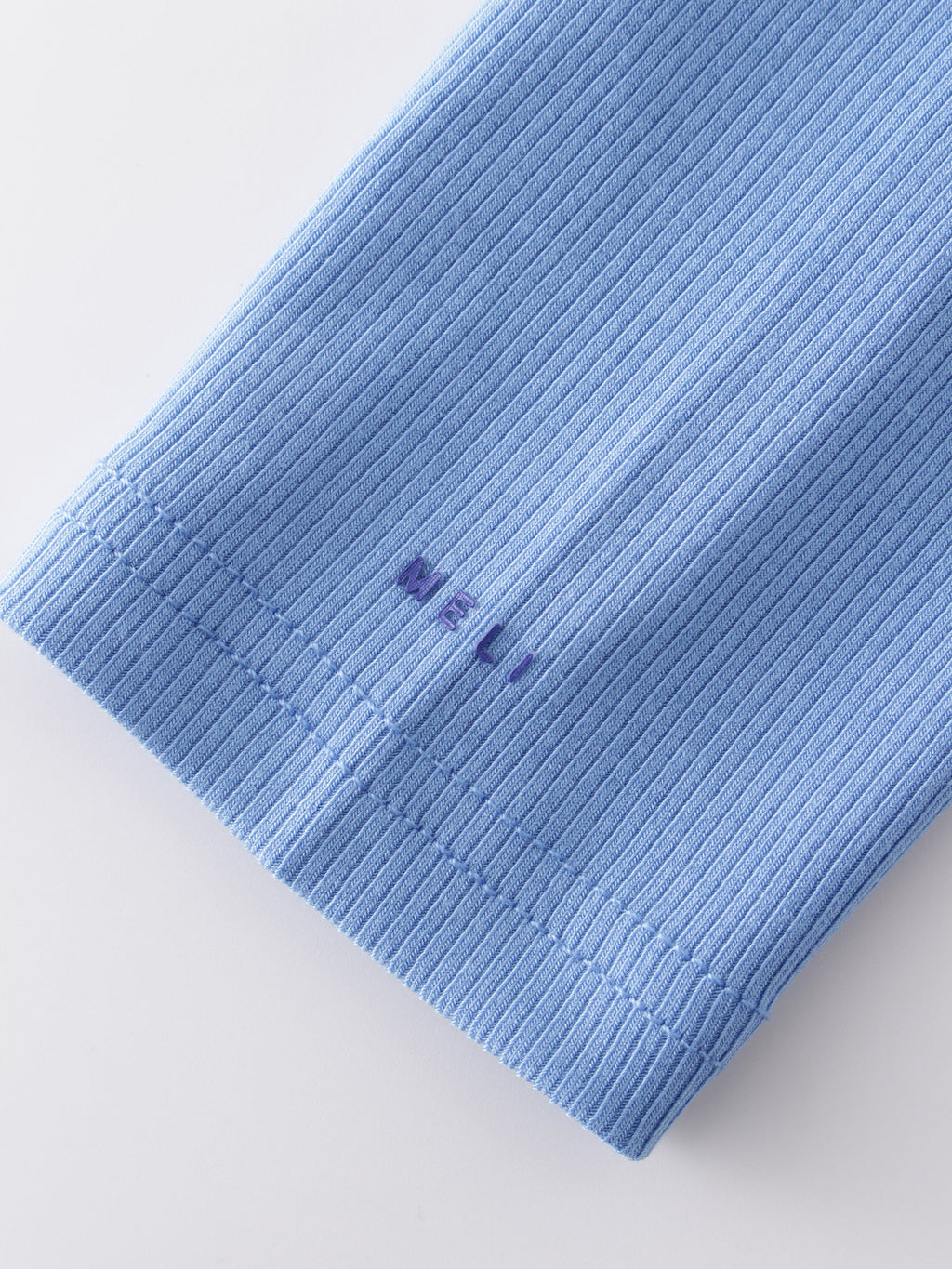 Crew Ribbed Dolman-Ocean Blue