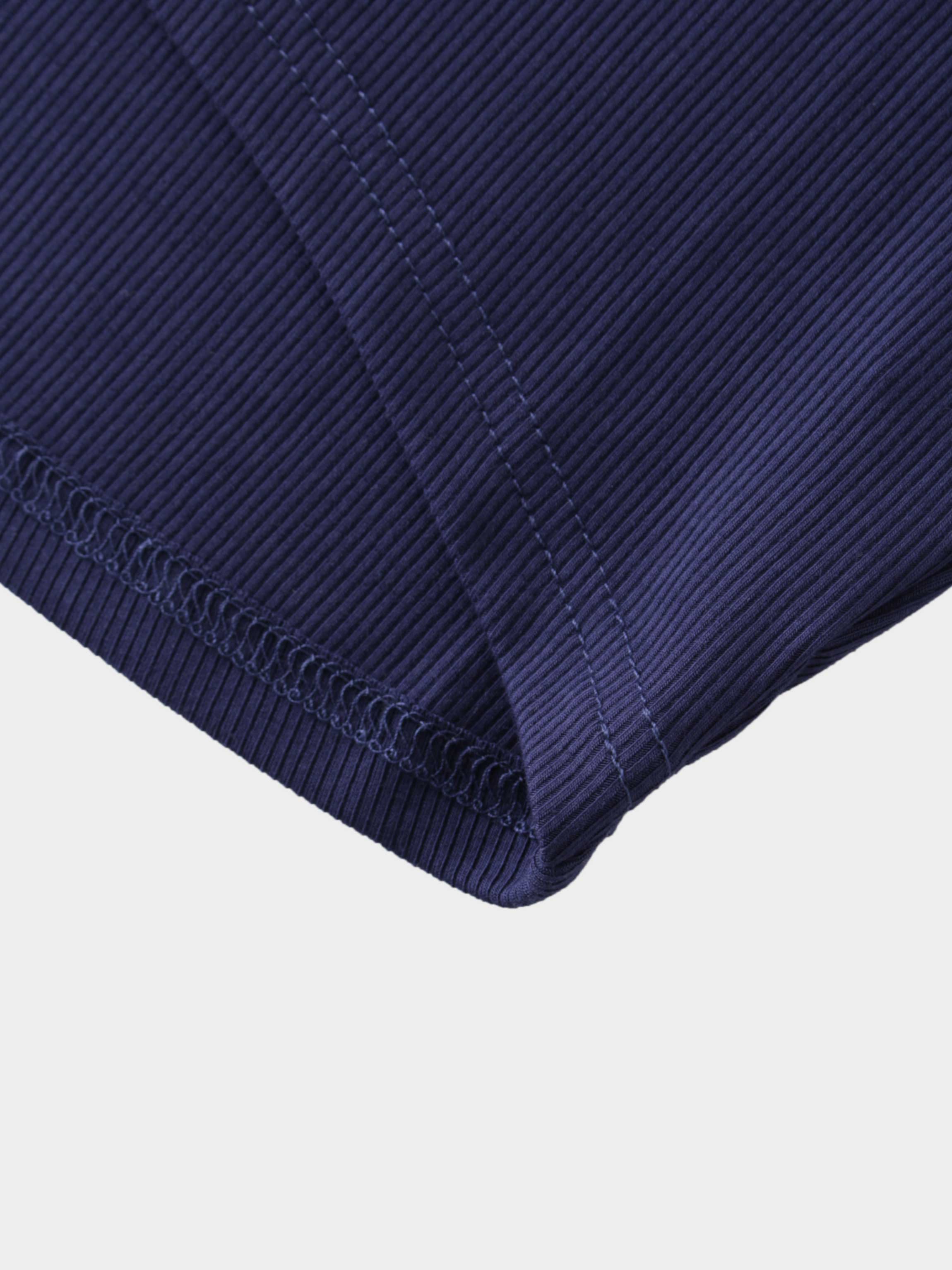 CREW RIBBED DOLMAN-NAVY