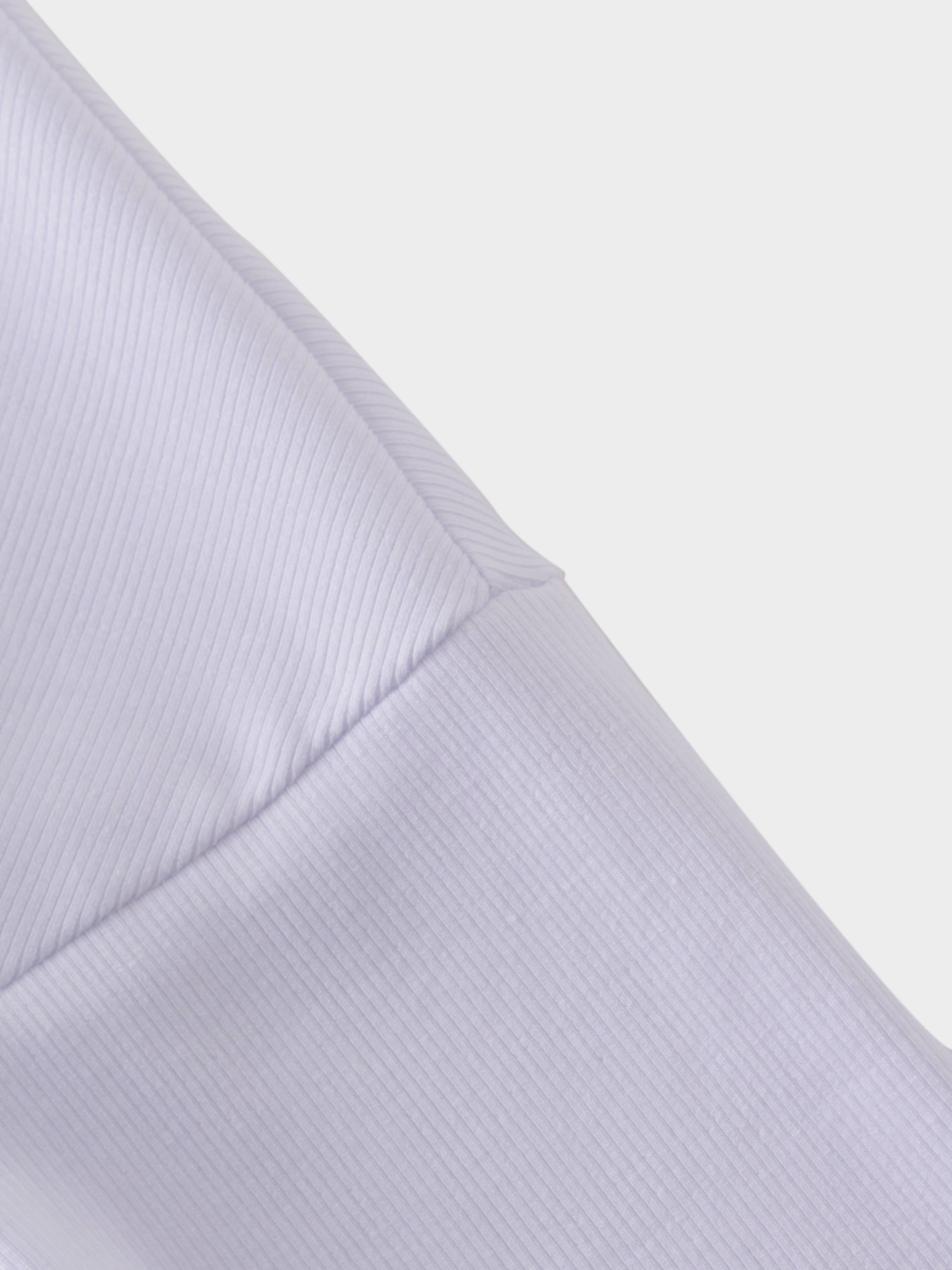 CREW RIBBED DOLMAN-WHITE