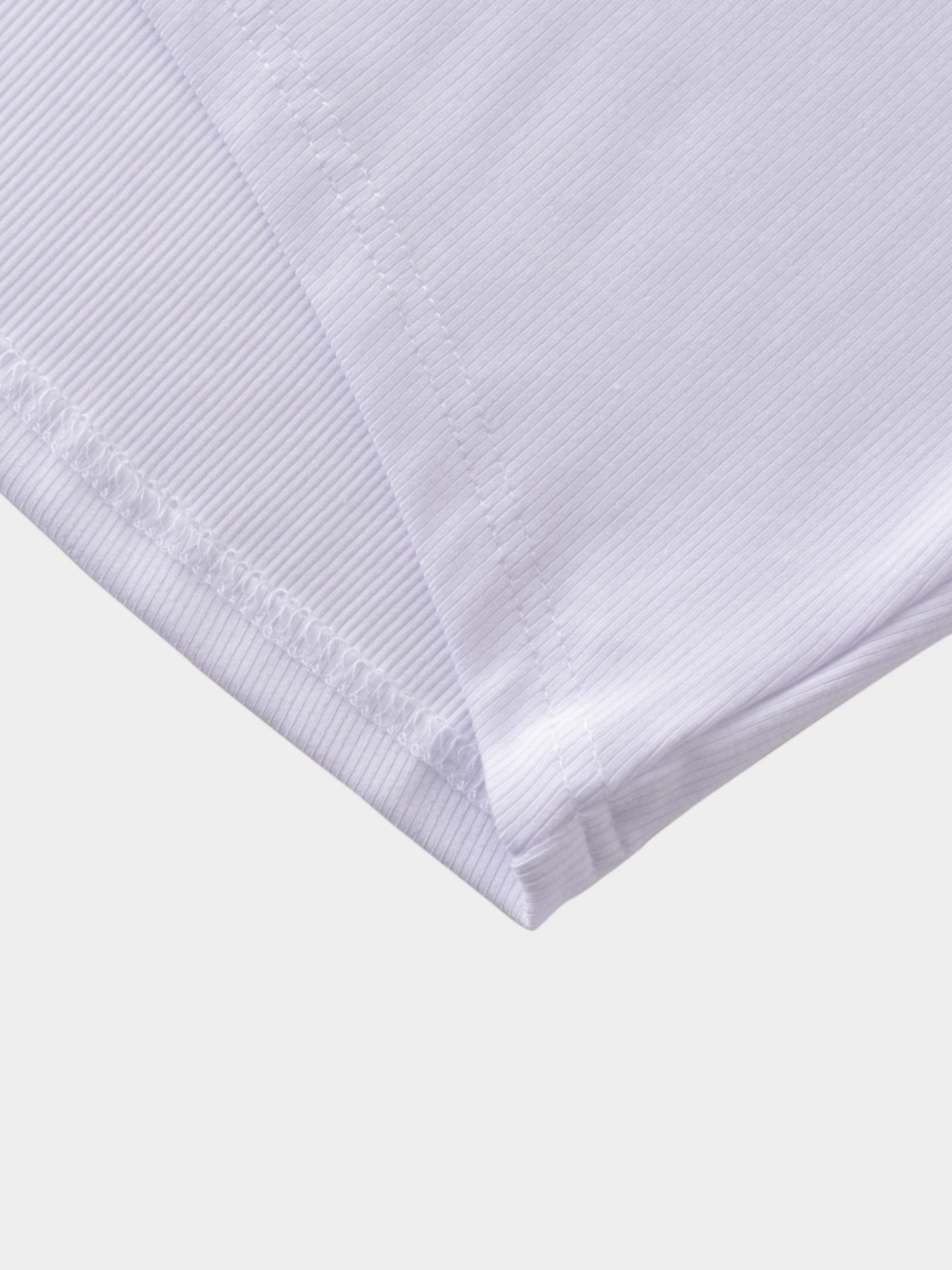 CREW RIBBED DOLMAN-WHITE