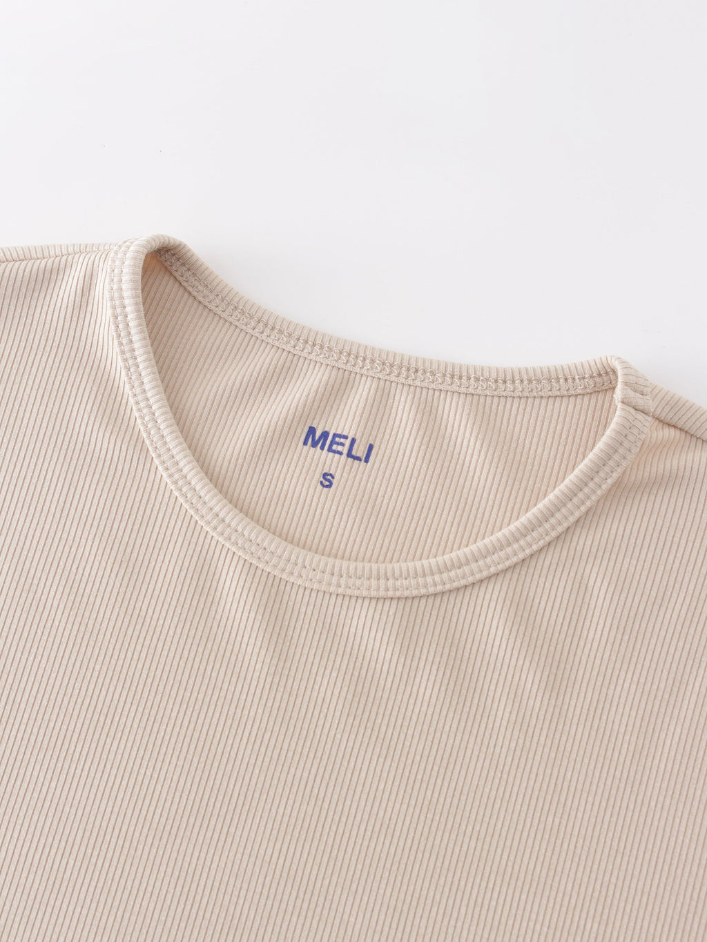 Crew Ribbed Dolman-Tan