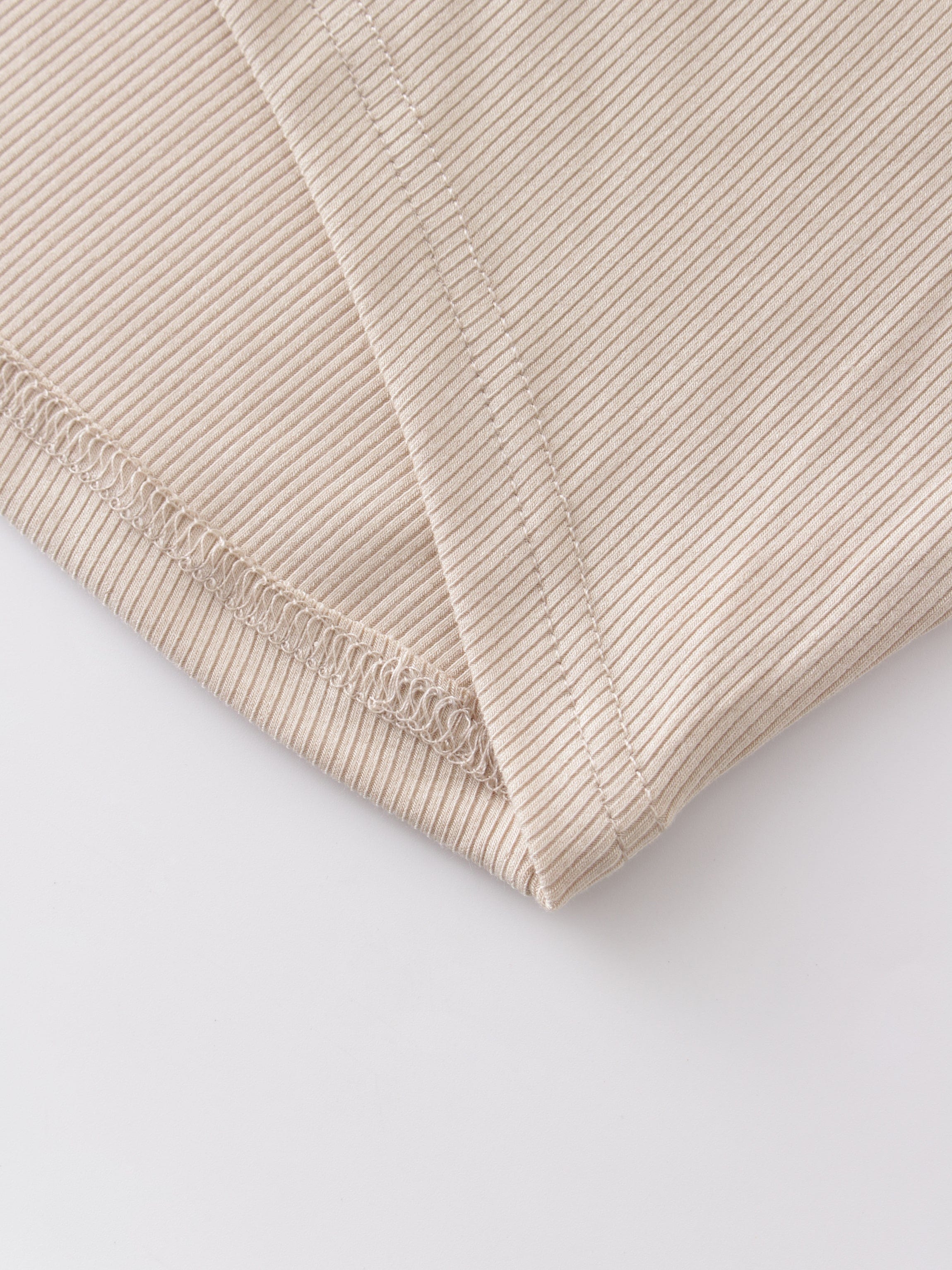 Crew Ribbed Dolman-Tan