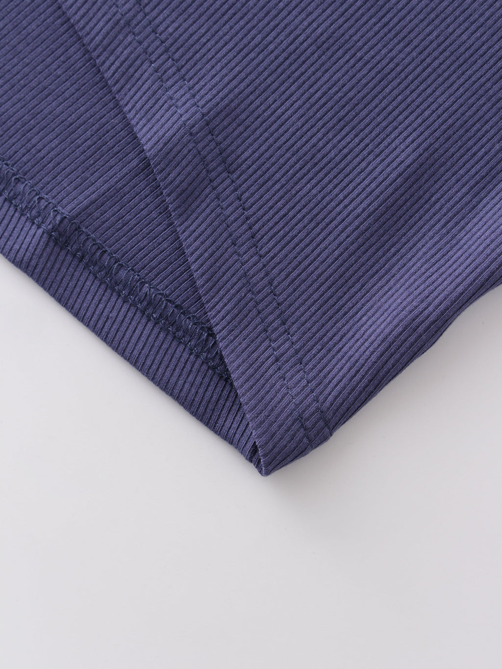 Crew Ribbed Dolman-Indigo Blue