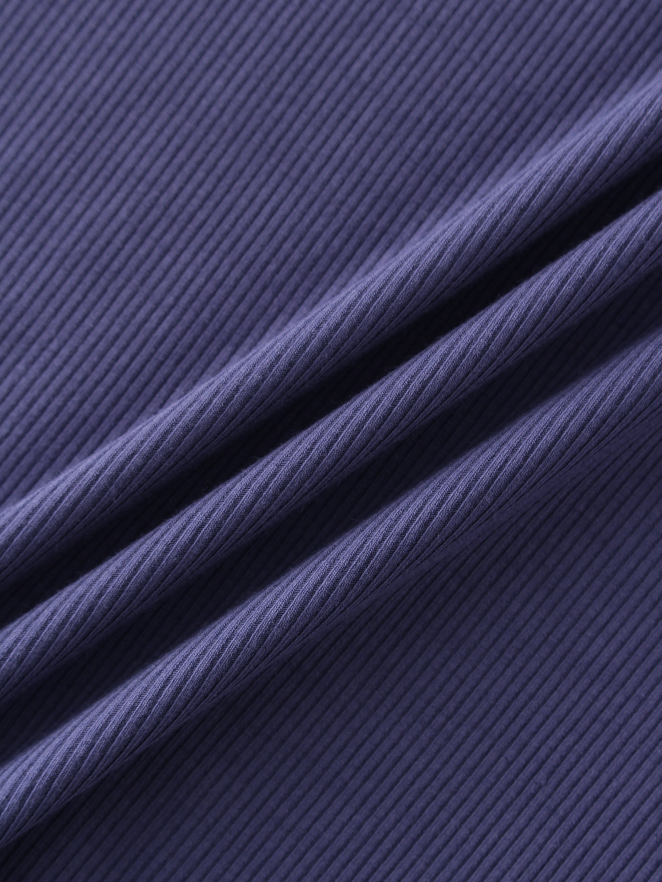 Crew Ribbed Dolman-Indigo Blue