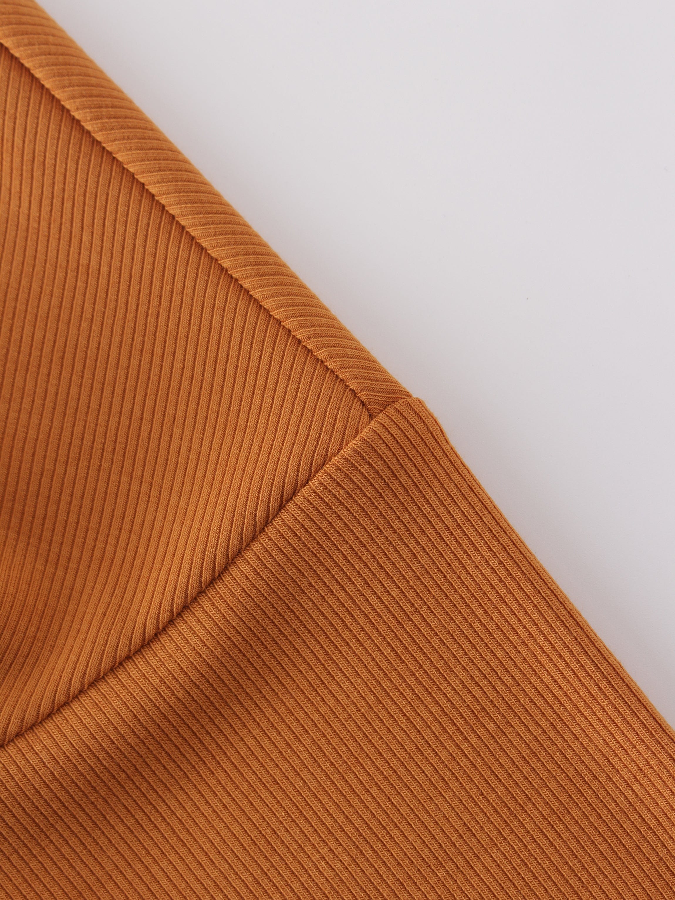 Crew Ribbed Dolman-Cognac