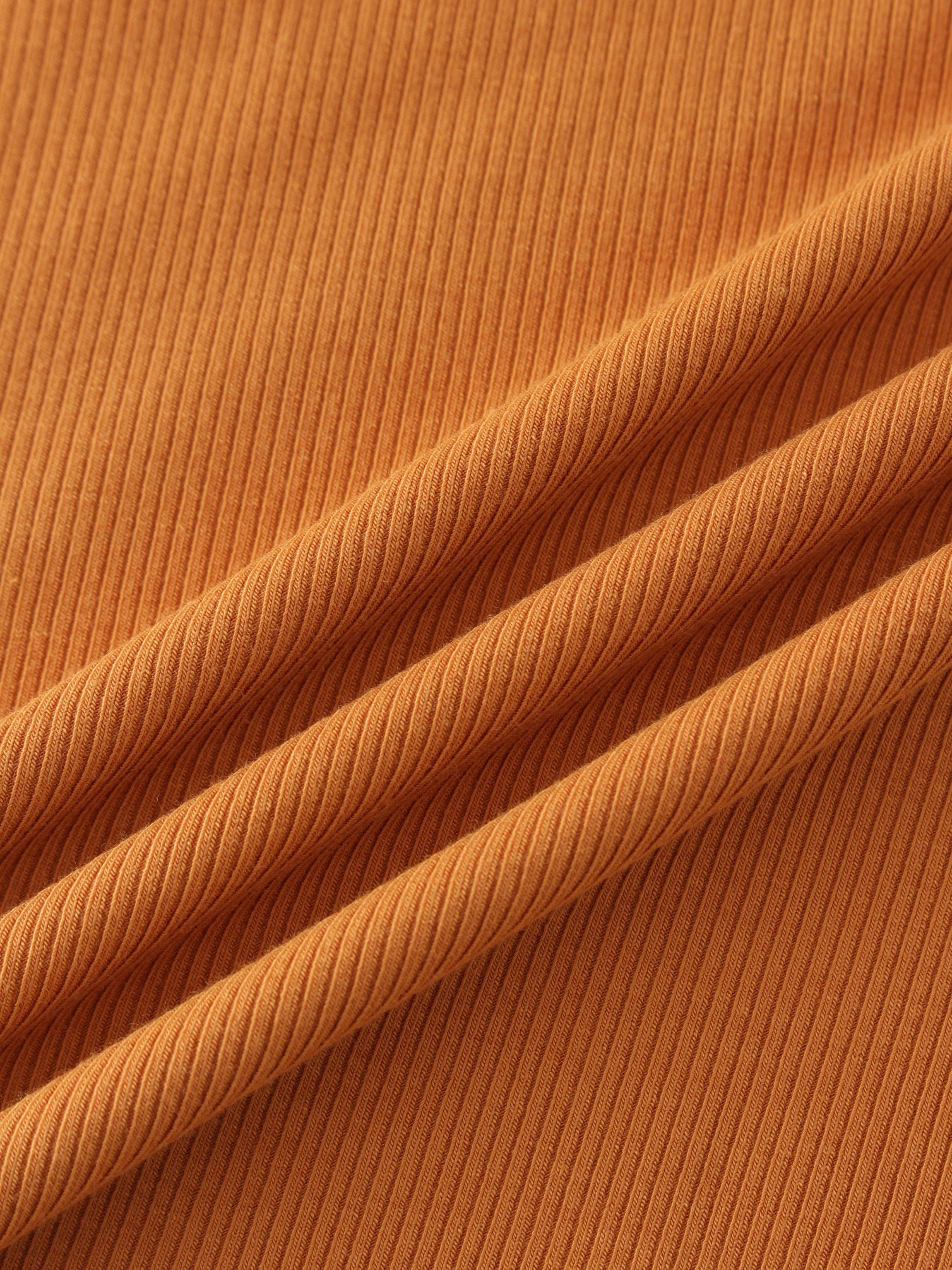 Crew Ribbed Dolman-Cognac