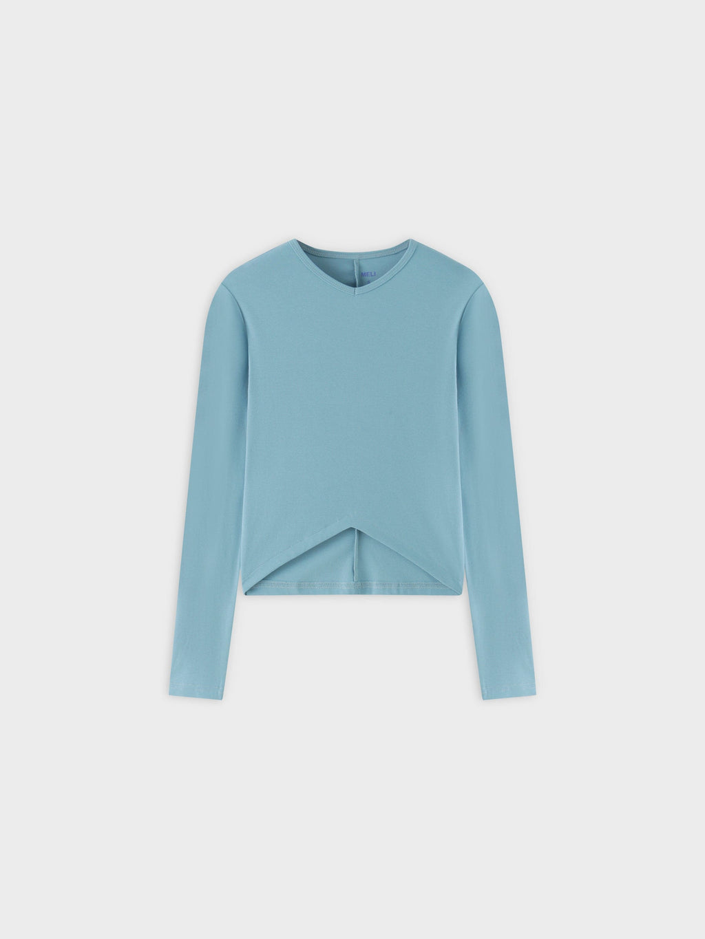 V Bottom T-Shirt-Teal