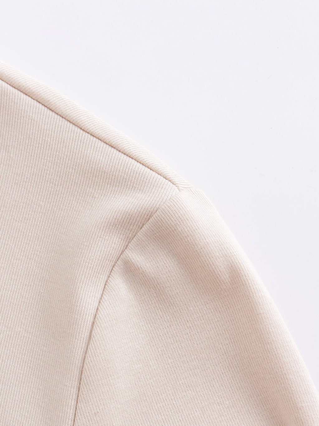 V Bottom T-Shirt-Tan