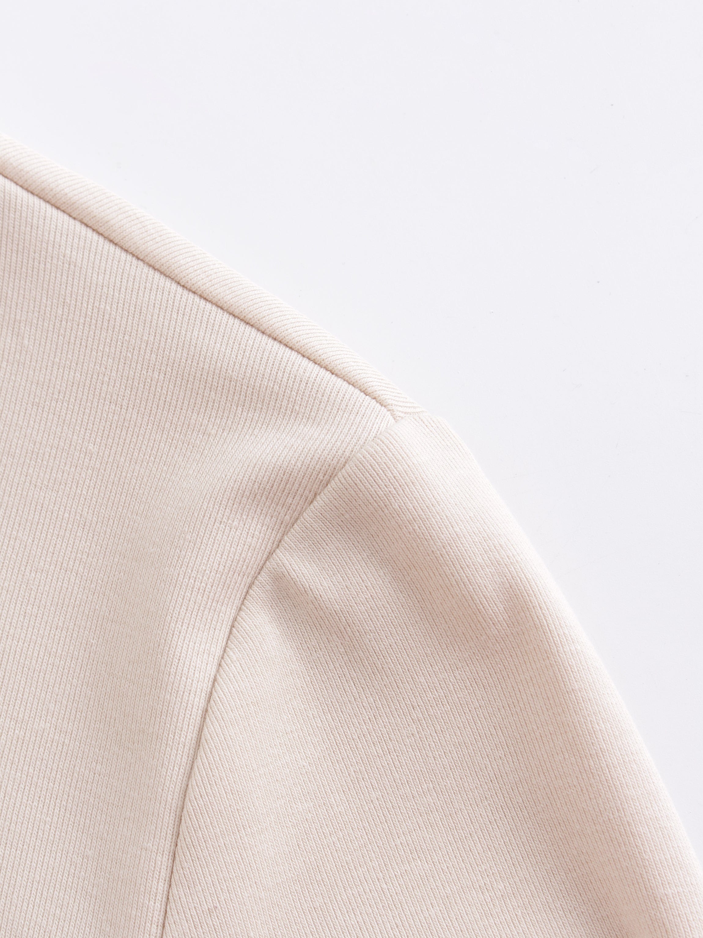 V Bottom T-Shirt-Tan