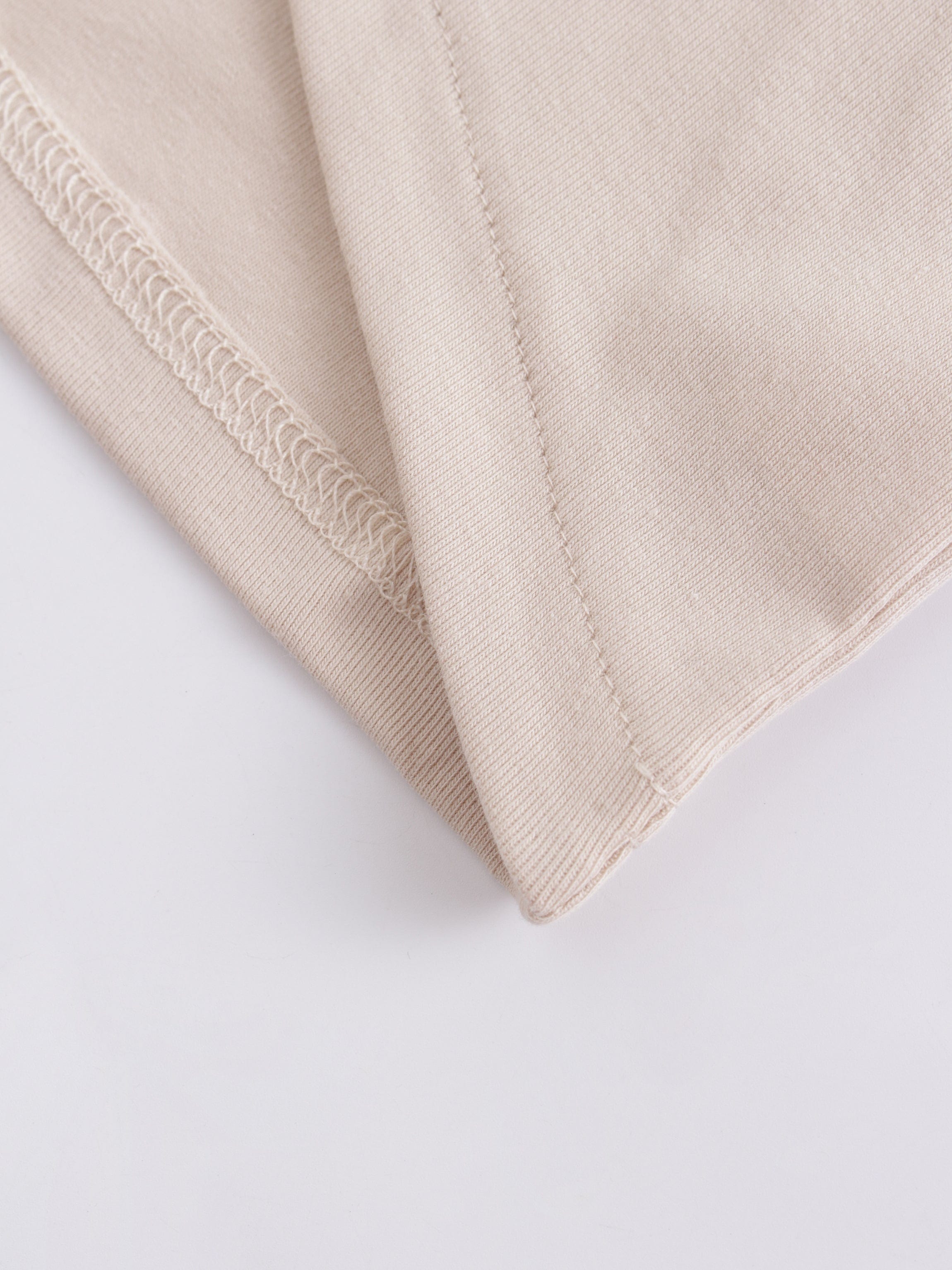 V Bottom T-Shirt-Tan