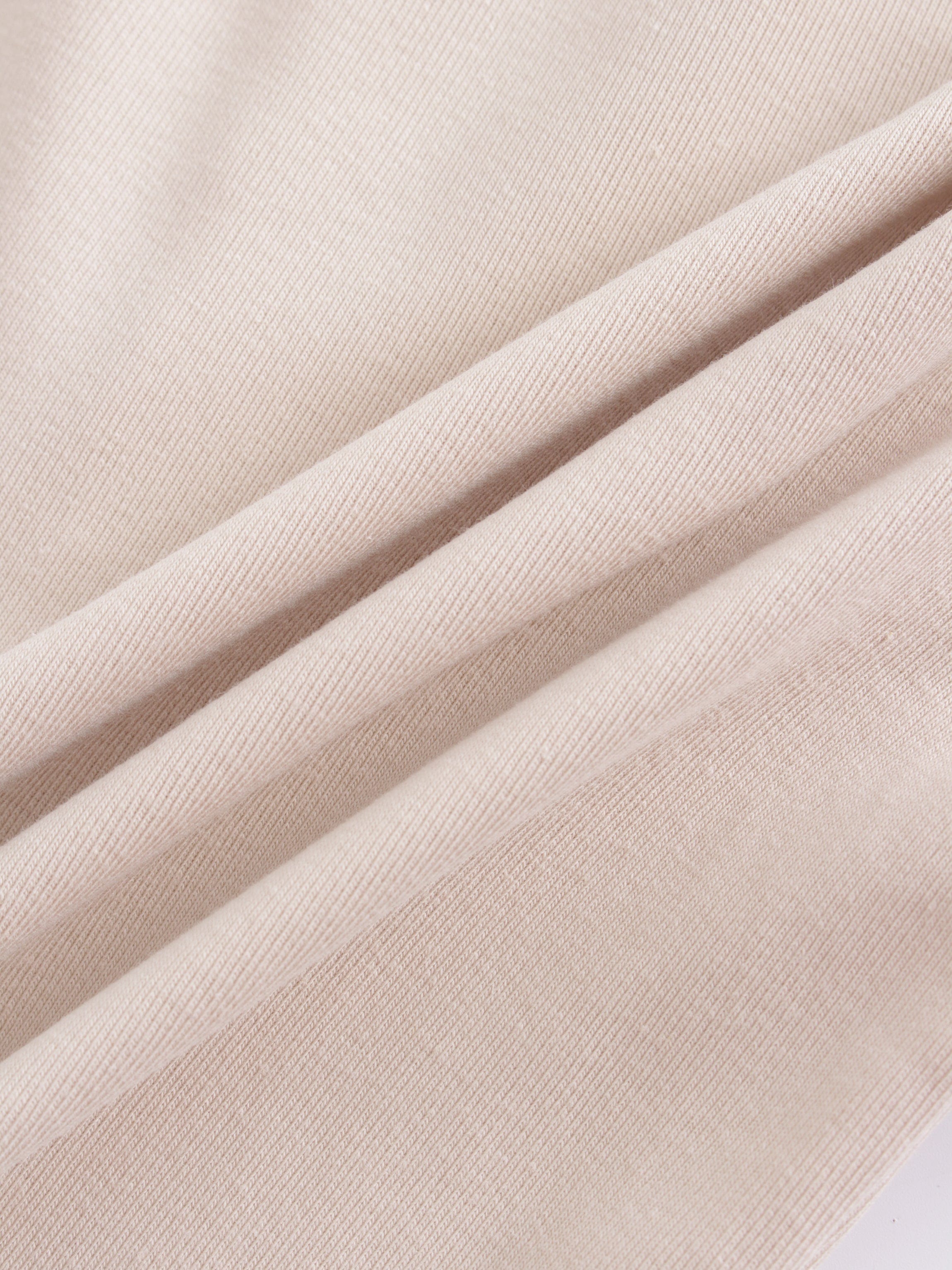 V Bottom T-Shirt-Tan