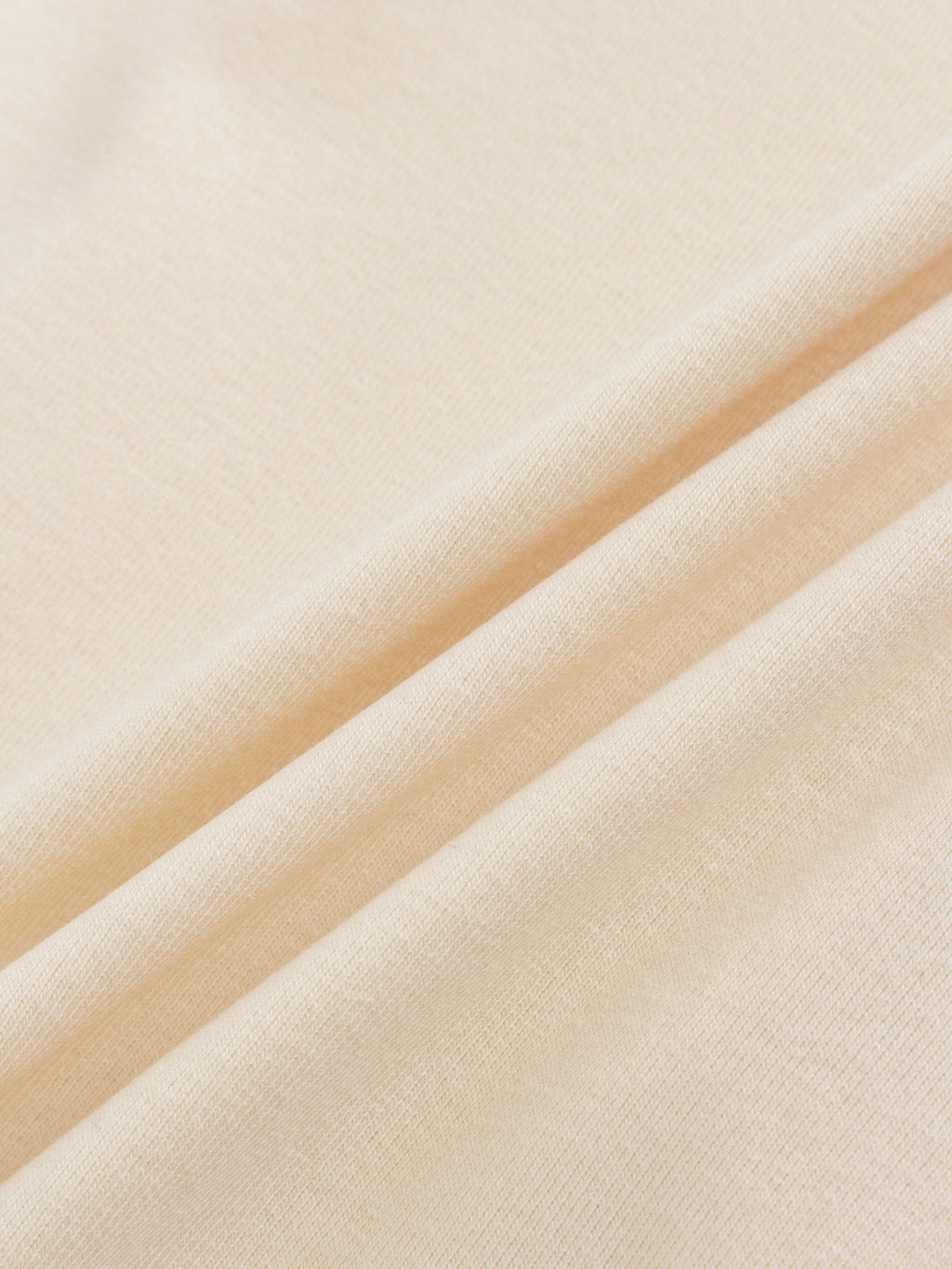 V Bottom T-Shirt-Cream