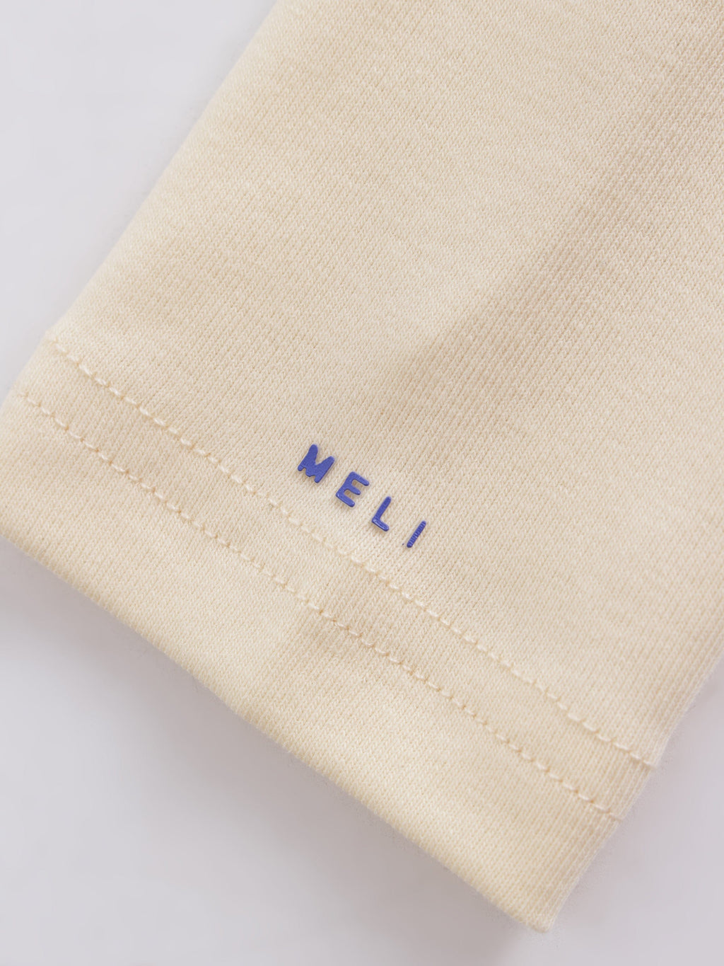 V Bottom T-Shirt-Cream