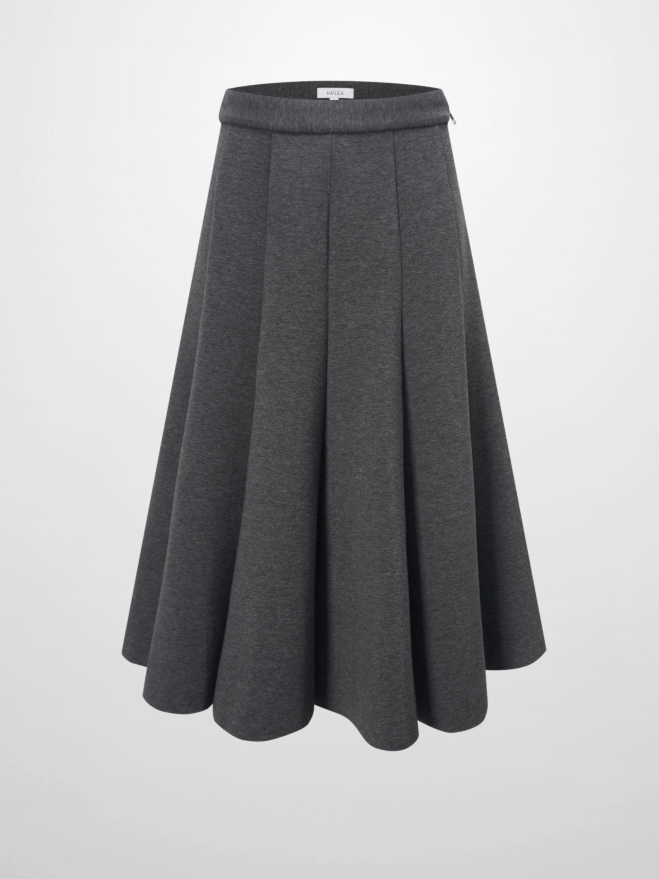 Short Flare Skirt 24"-Grey