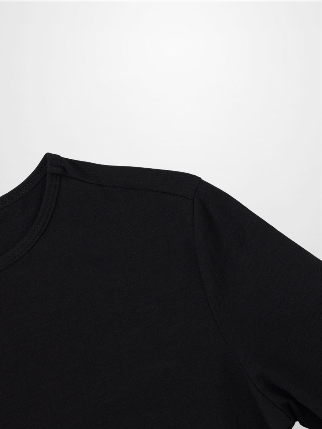 Crew Bomber Tee-Black