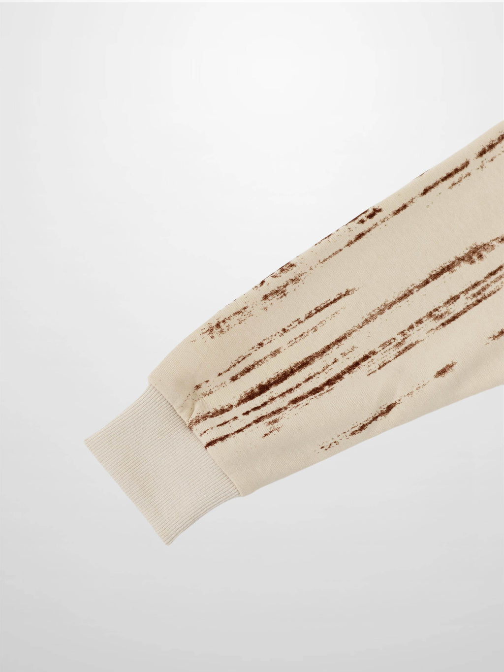 Tie Dye Splash Sweatshirt-Cream/Brown