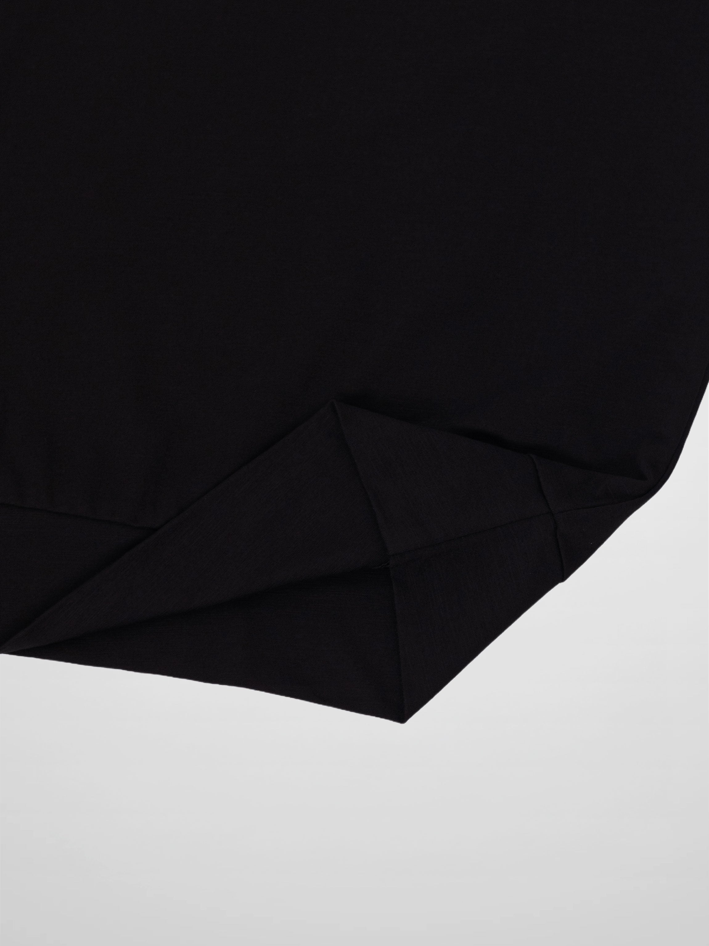 Crew Bomber Tee-Black