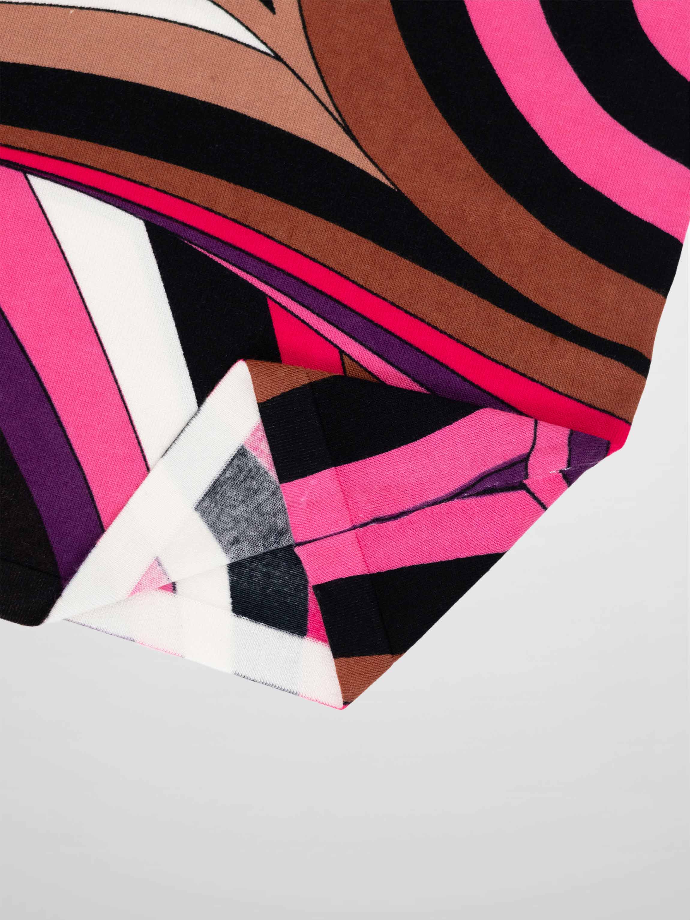 Mock Neck Sweater-Pink Swirl