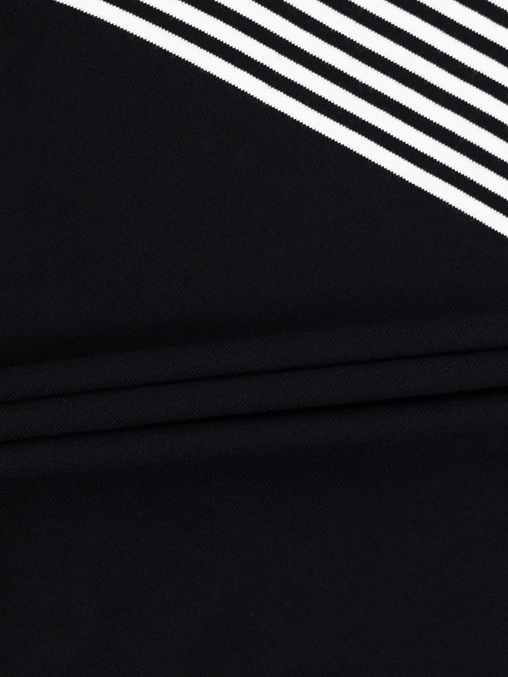 Thin Stripe Turtleneck  Sweater-Black/White