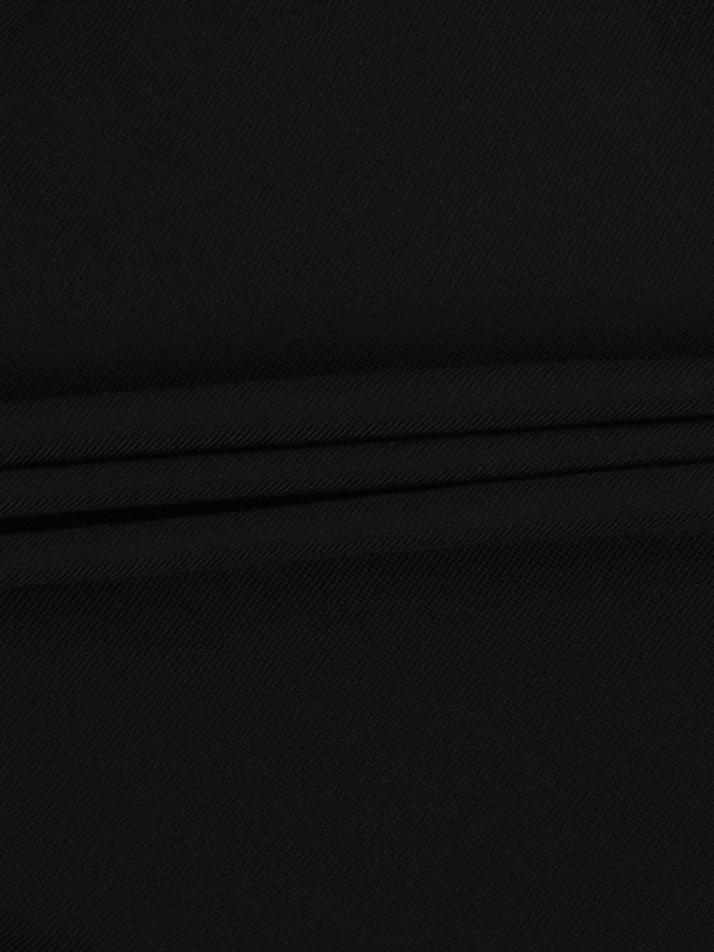 Wool Blend Collared Cardigan-Black