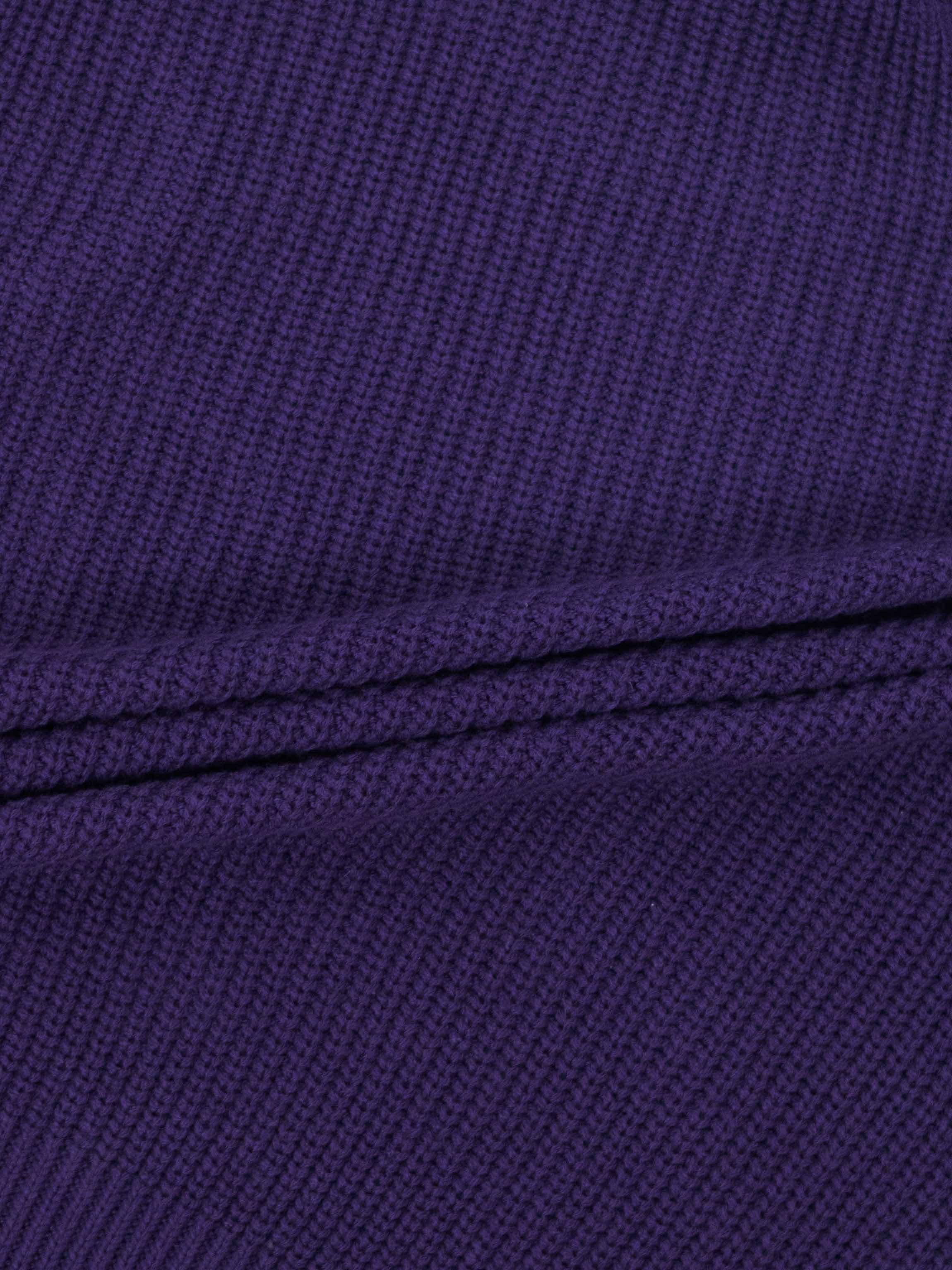 Bow Ribbon Sweater-Purple/Purple