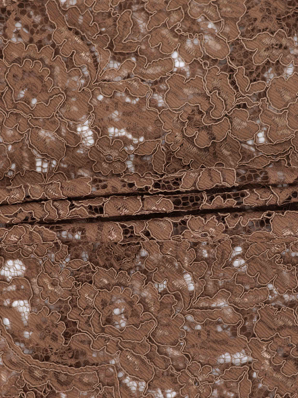 Lace Button Down Cardigan Top-Brown