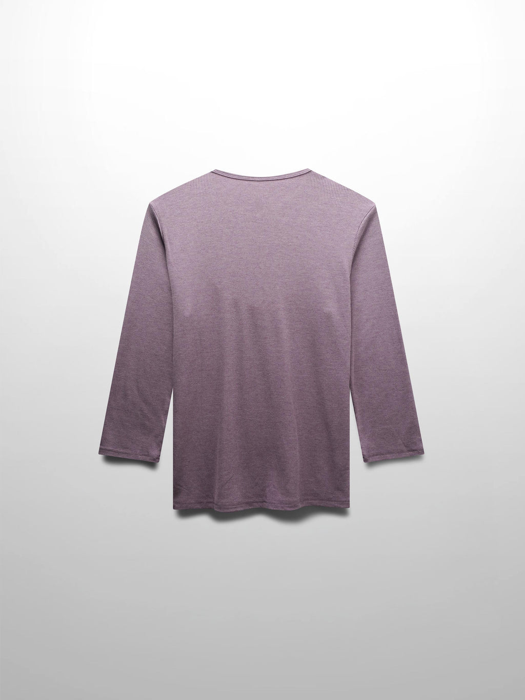 RIBBED HIGH V 3Q-LAVENDER HEATHER