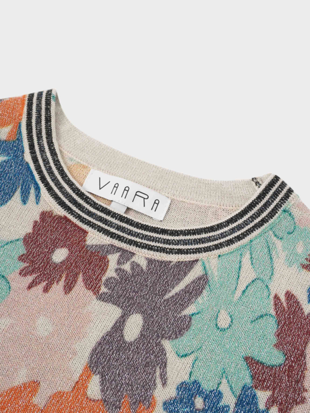 Crew Lurex Sweater-Floral