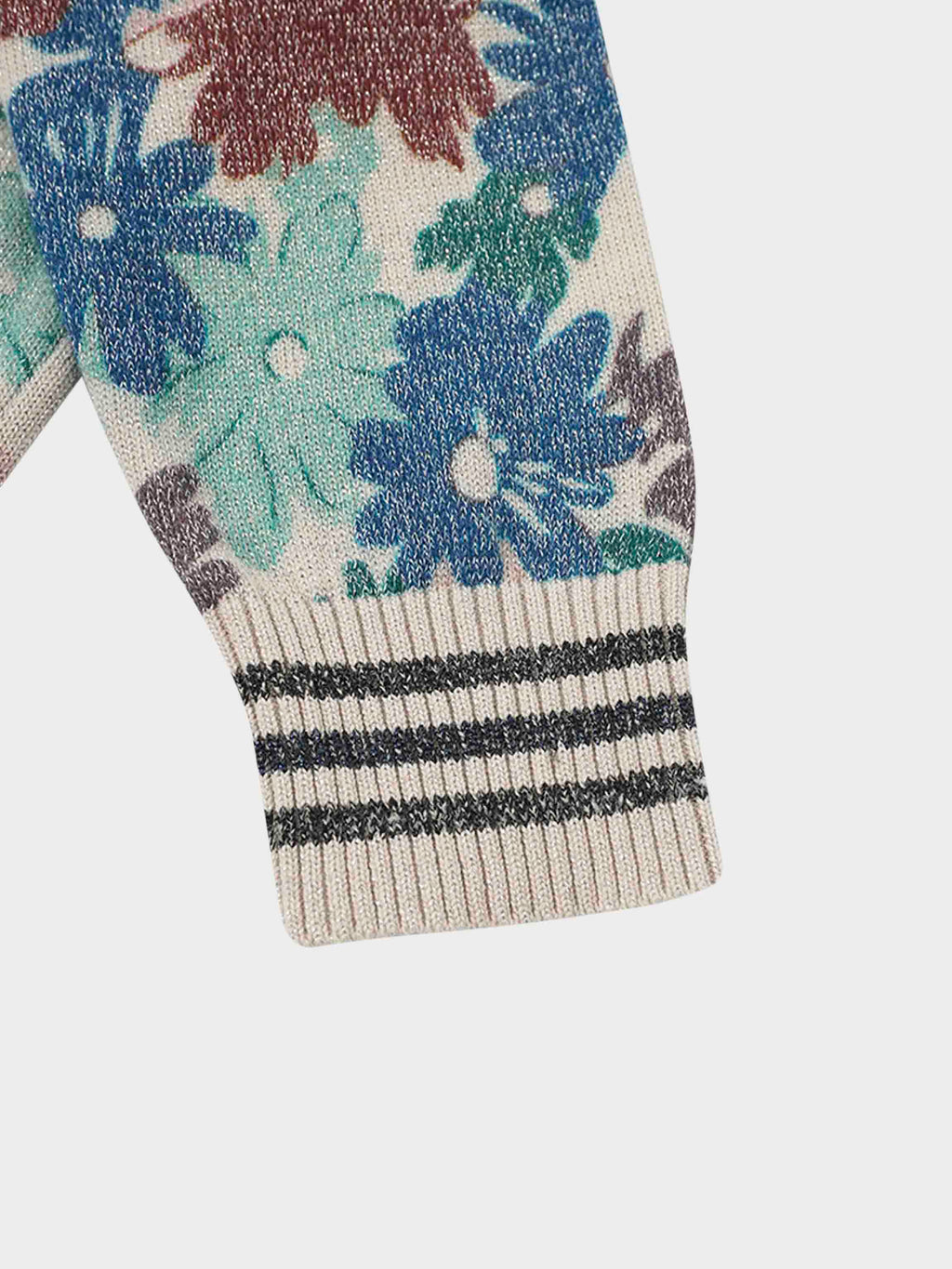 Crew Lurex Sweater-Floral