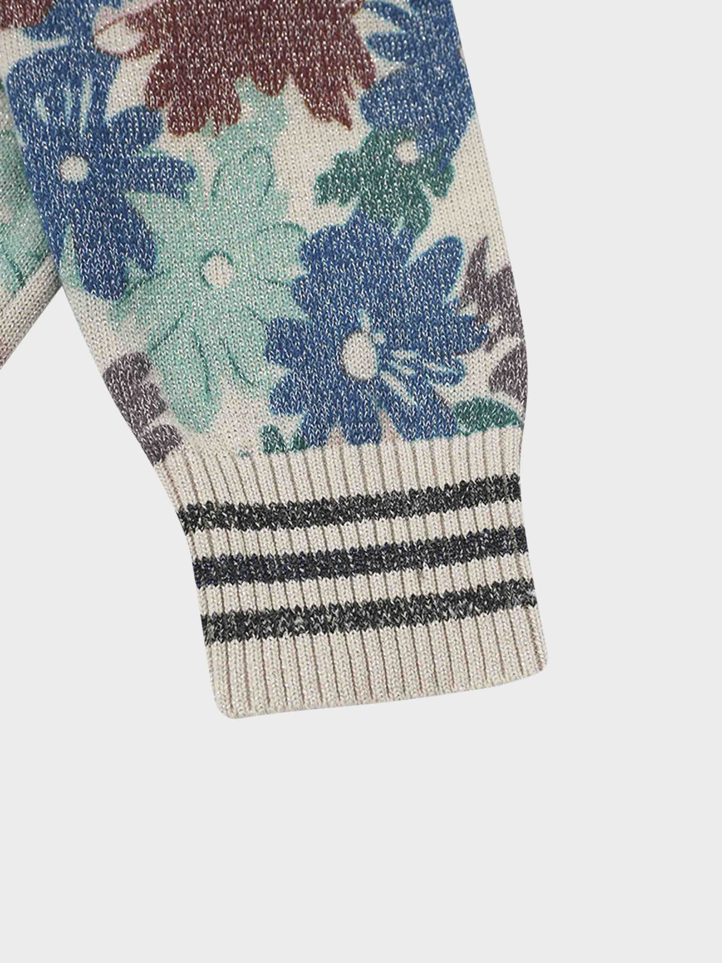 Crew Lurex Sweater-Floral