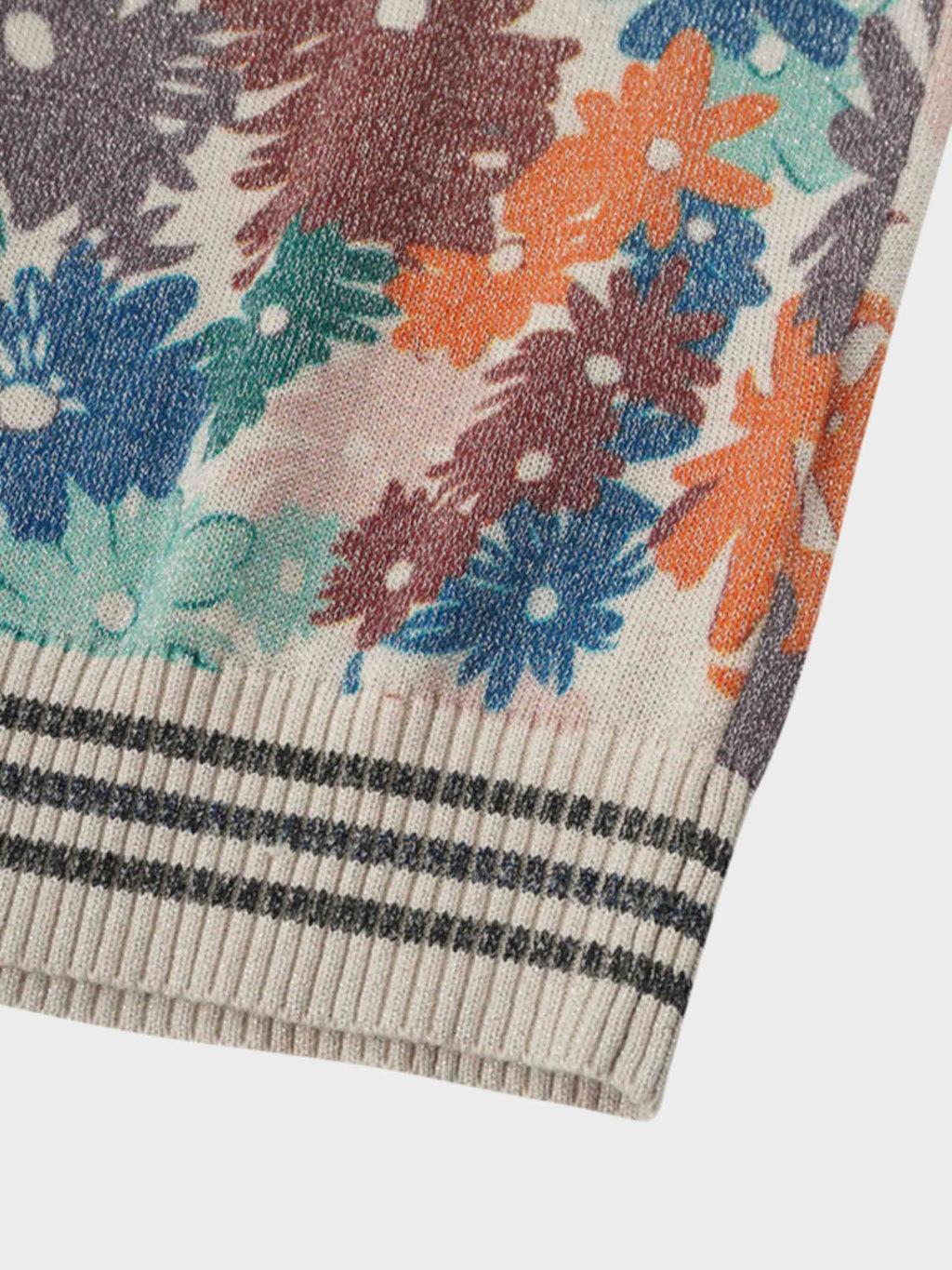 Crew Lurex Sweater-Floral