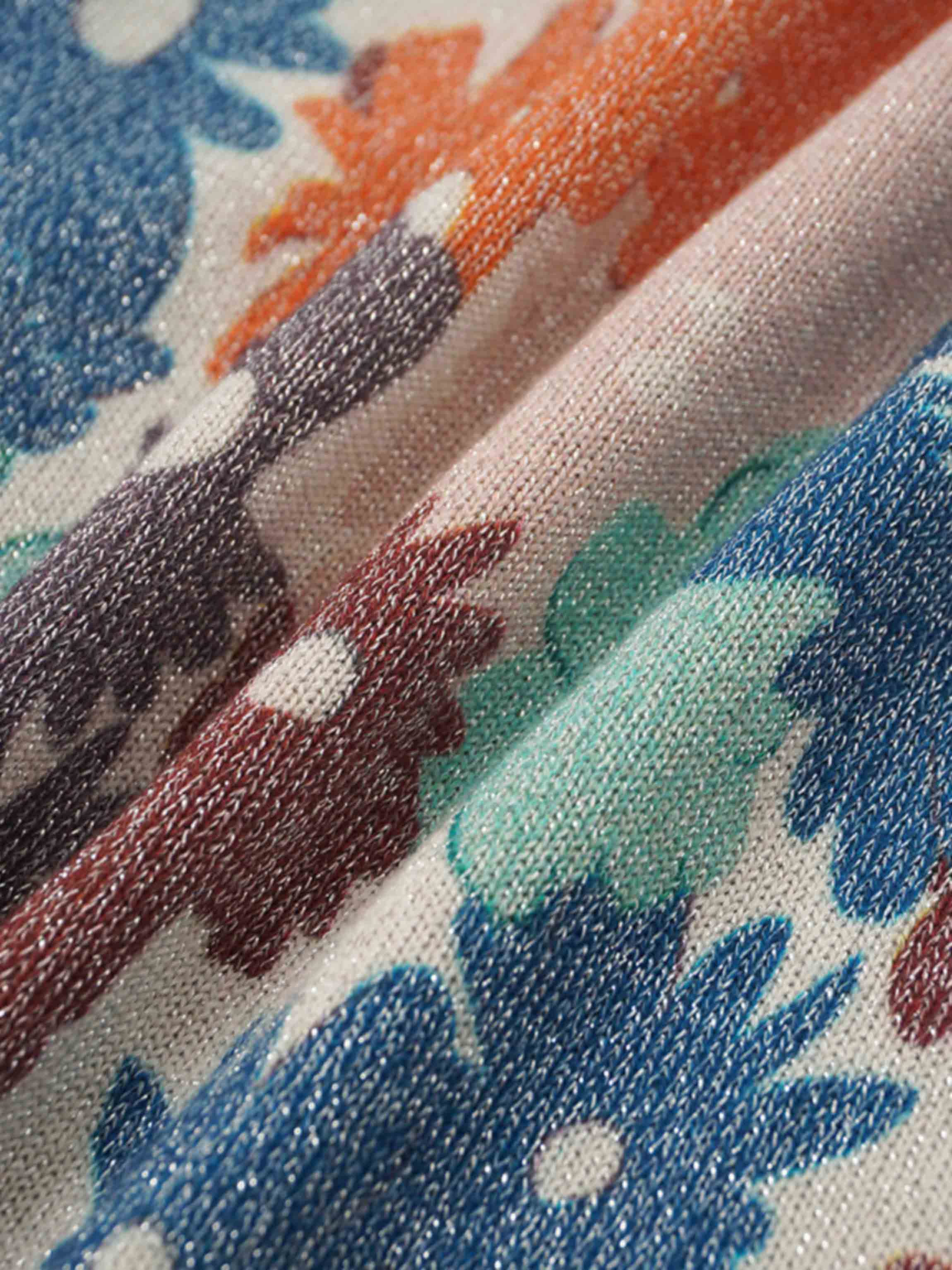 Crew Lurex Sweater-Floral