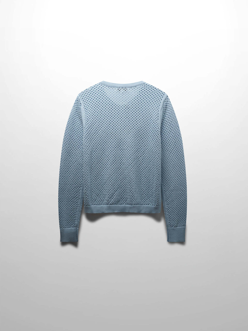 Crochet Knit Button Down Cardigan-Light Blue