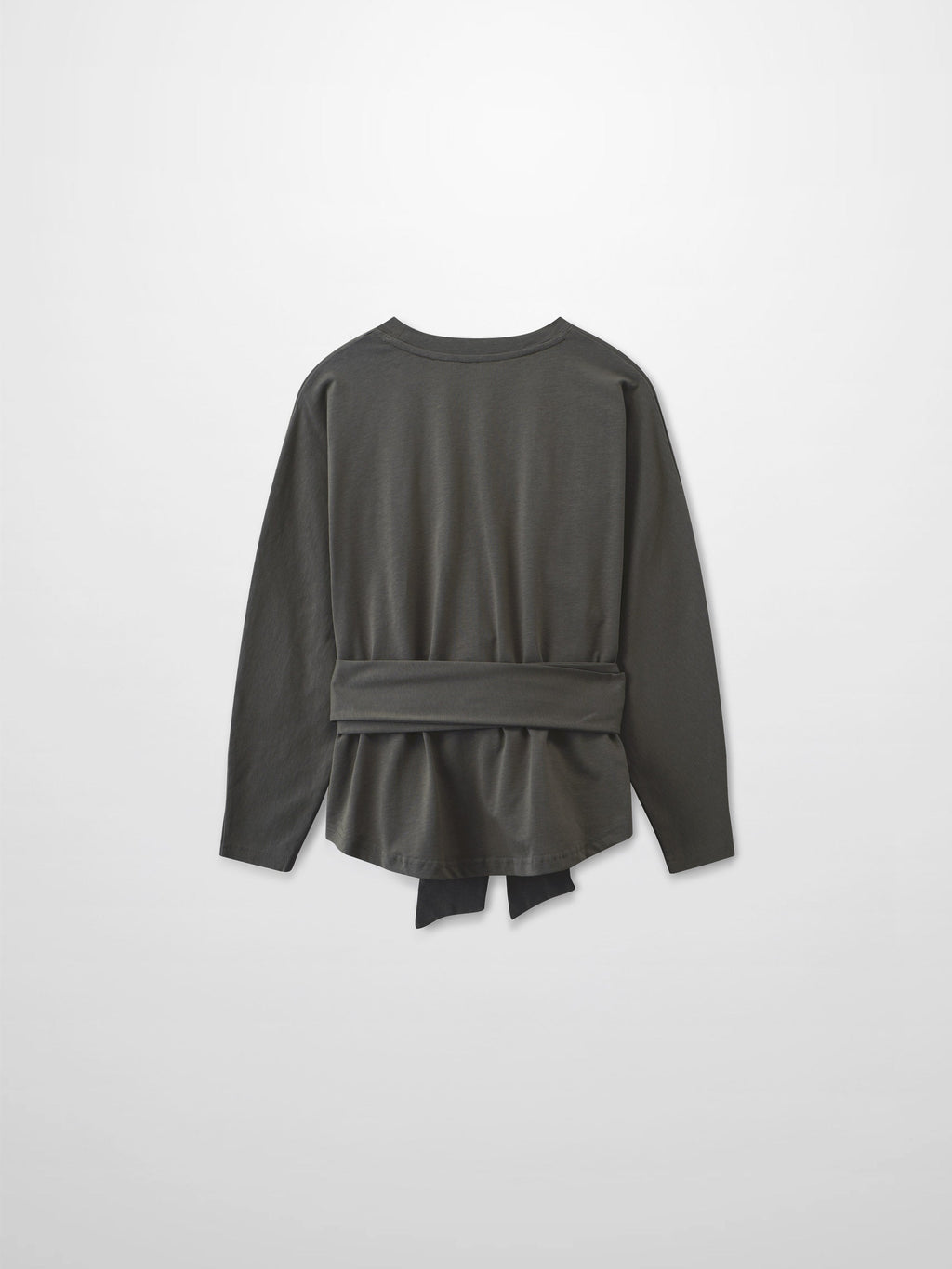 Tie Knot Tee-Dark Grey