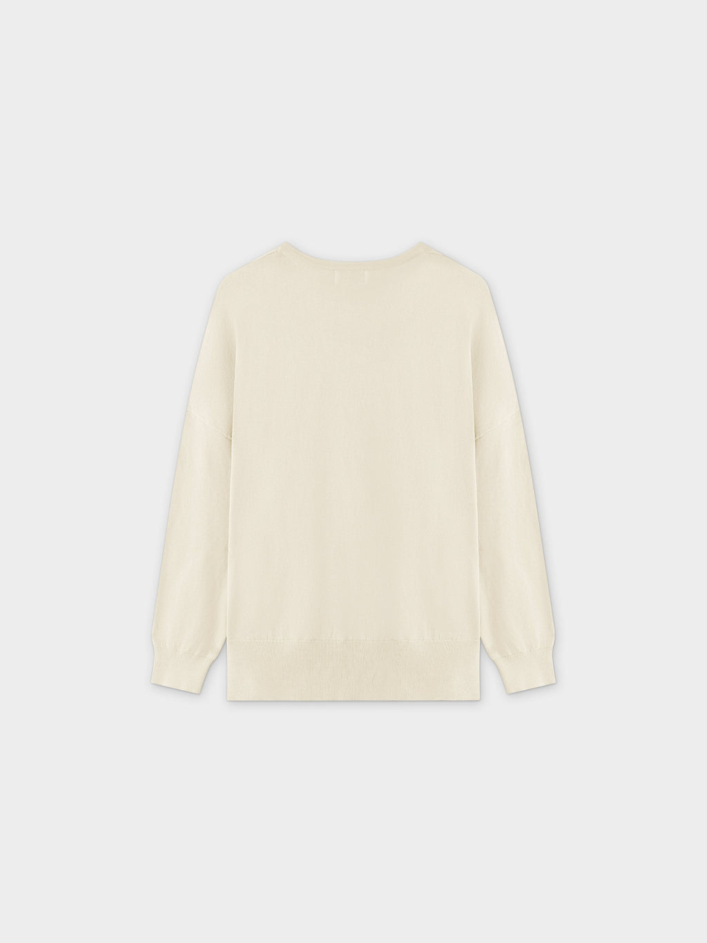Oversized Lightweight Sweater-Ivory