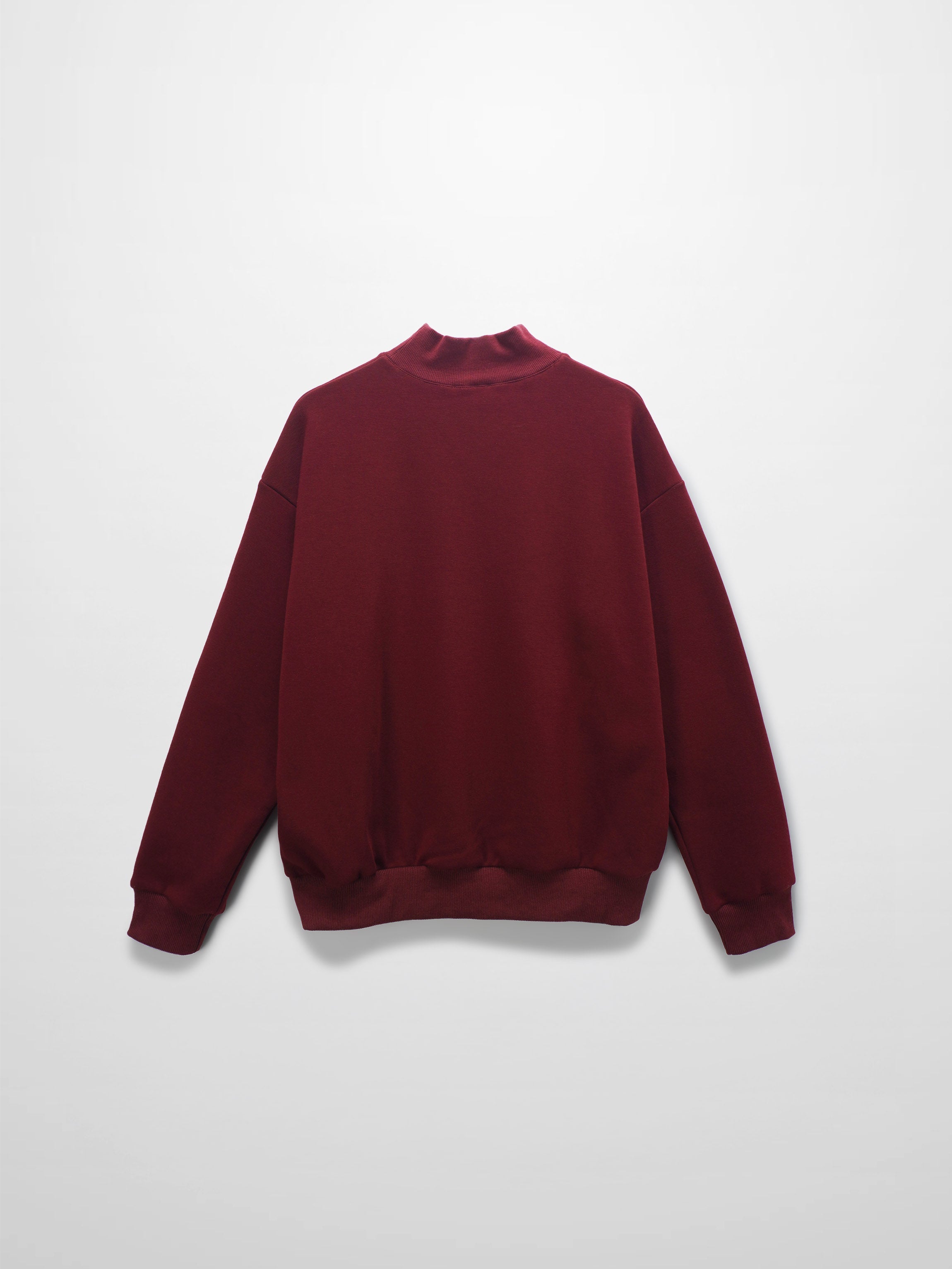 Embossed Crown Sweatshirt-Burgundy