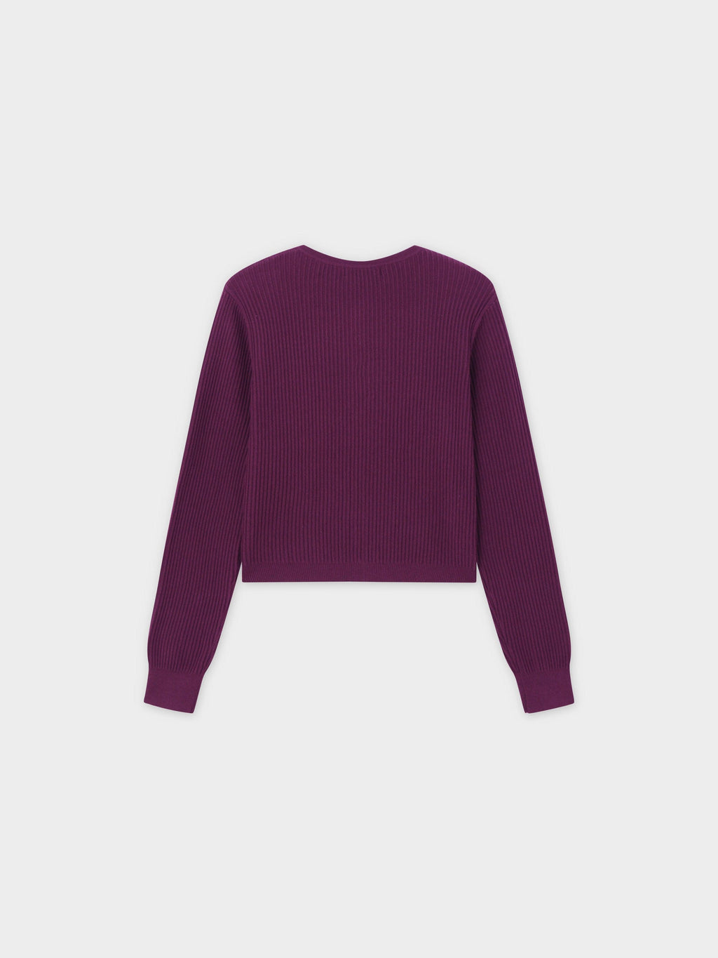 Button Down Ribbed Cardigan-Wine