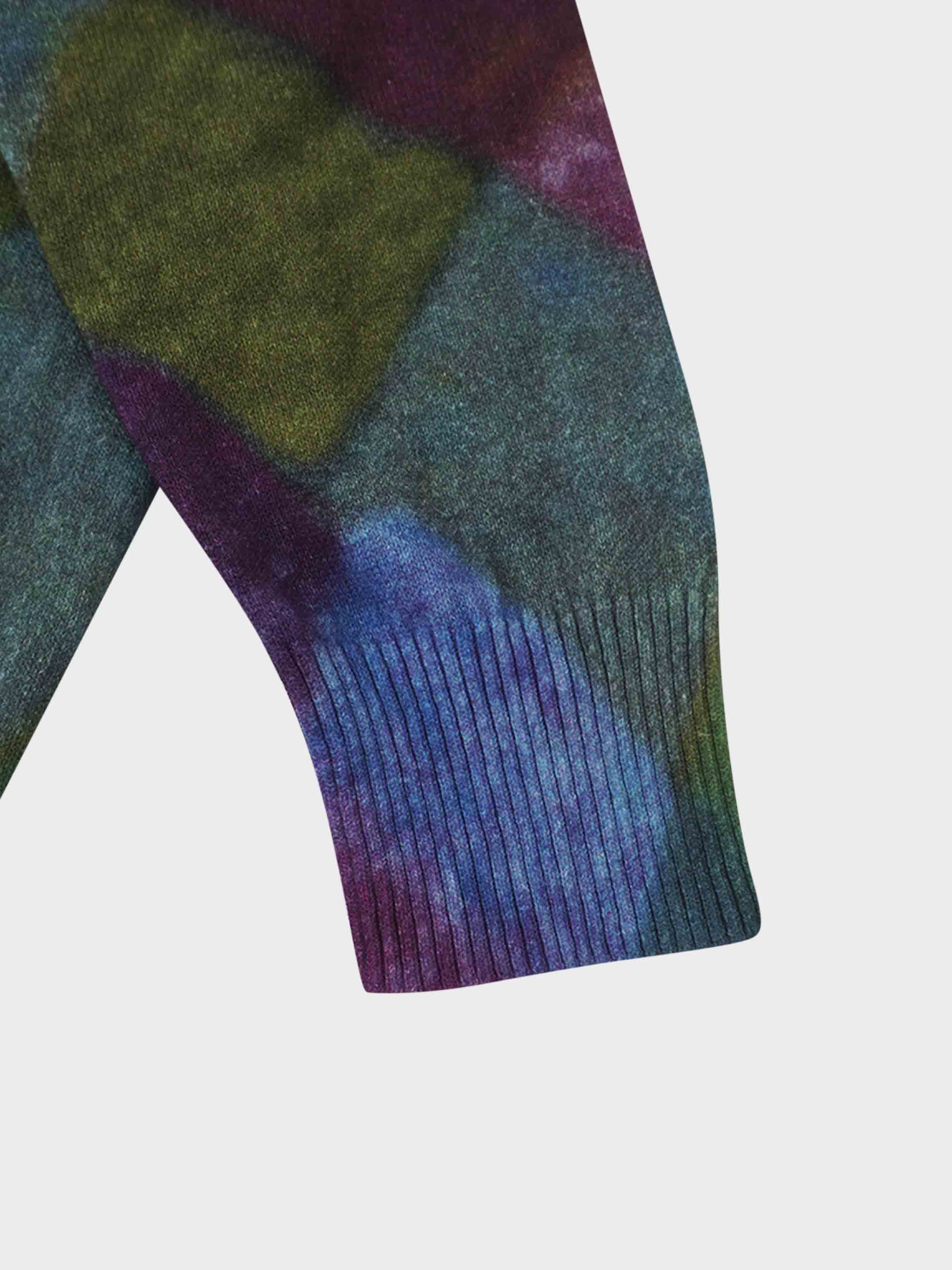 Thin Knit Turtleneck Sweater-Colored Diamonds