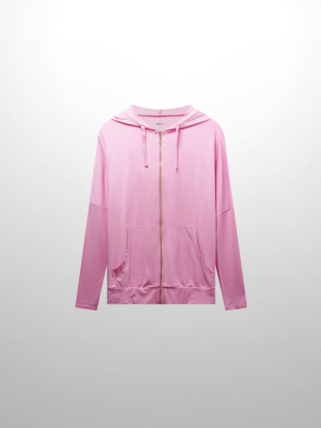 ZIP UP HOODIE-BUBBLEGUM PINK
