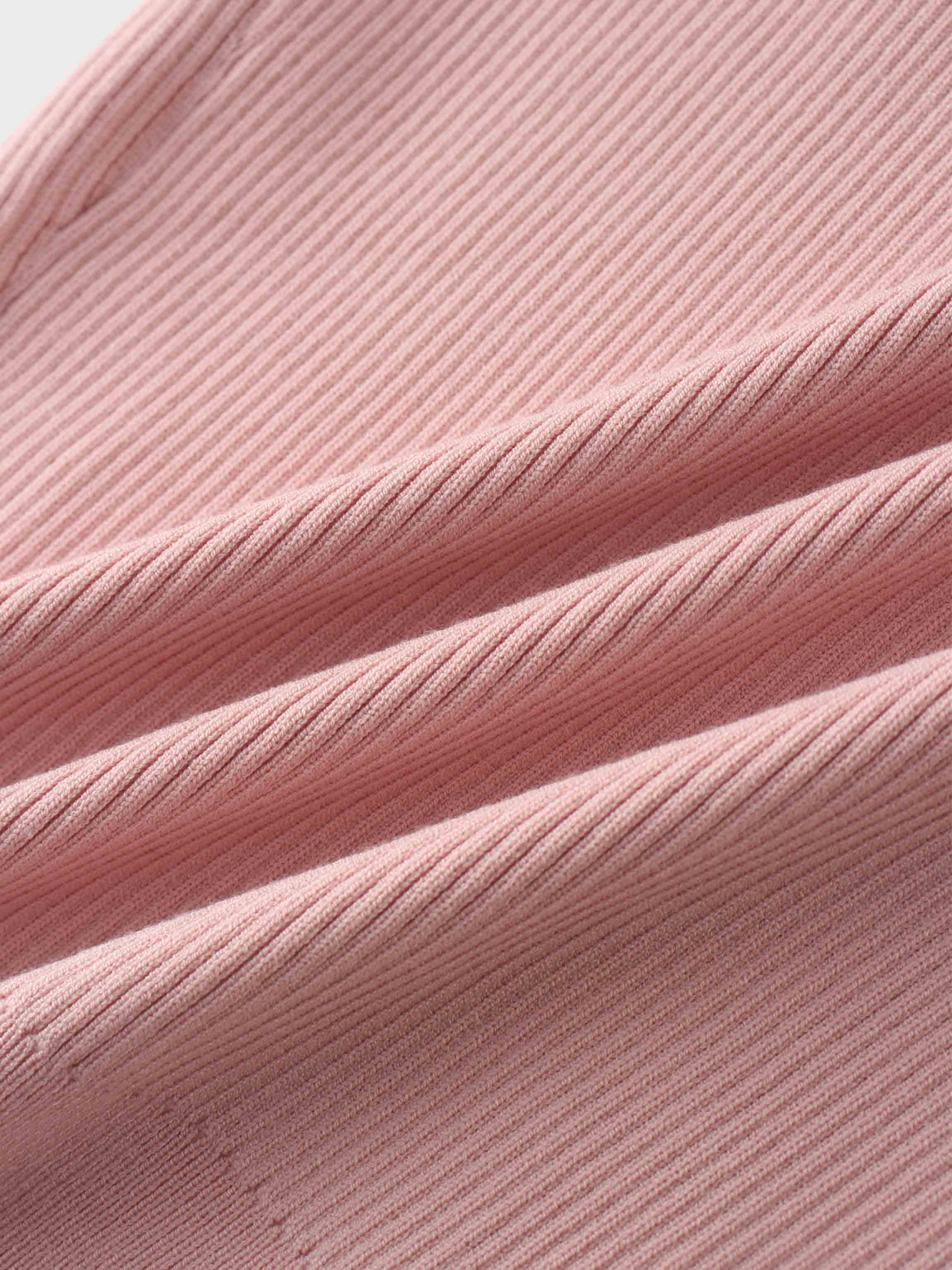 Lace Trimmed Sweater-Blush