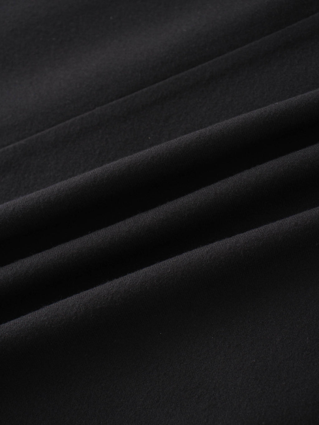 Basic A-Line Seamed Short Skirt-Black