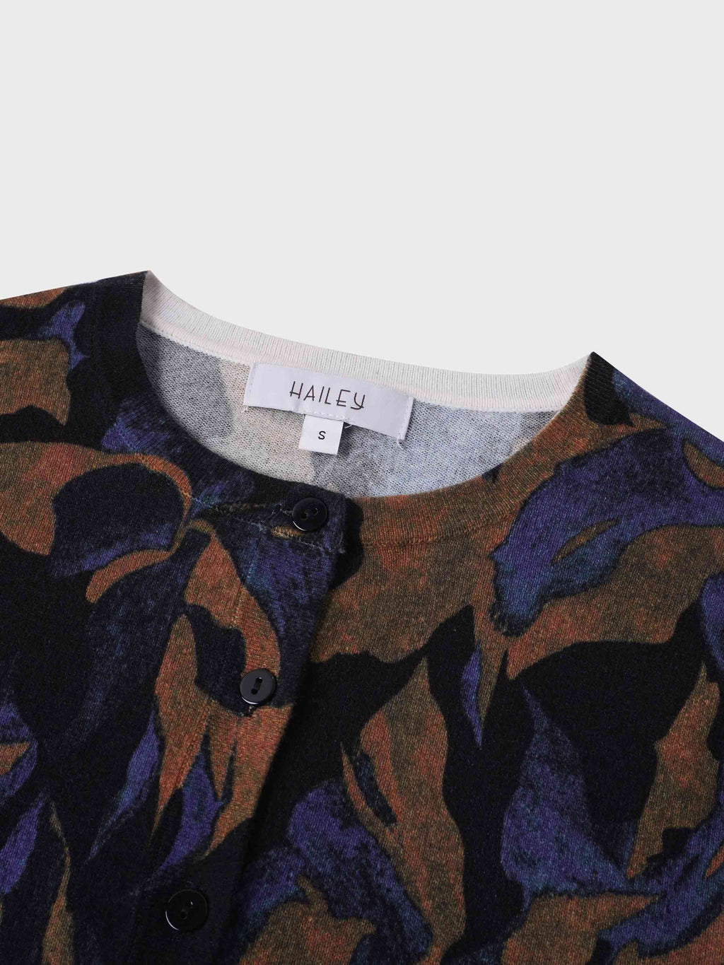 Printed Cardigan-Purple Floral