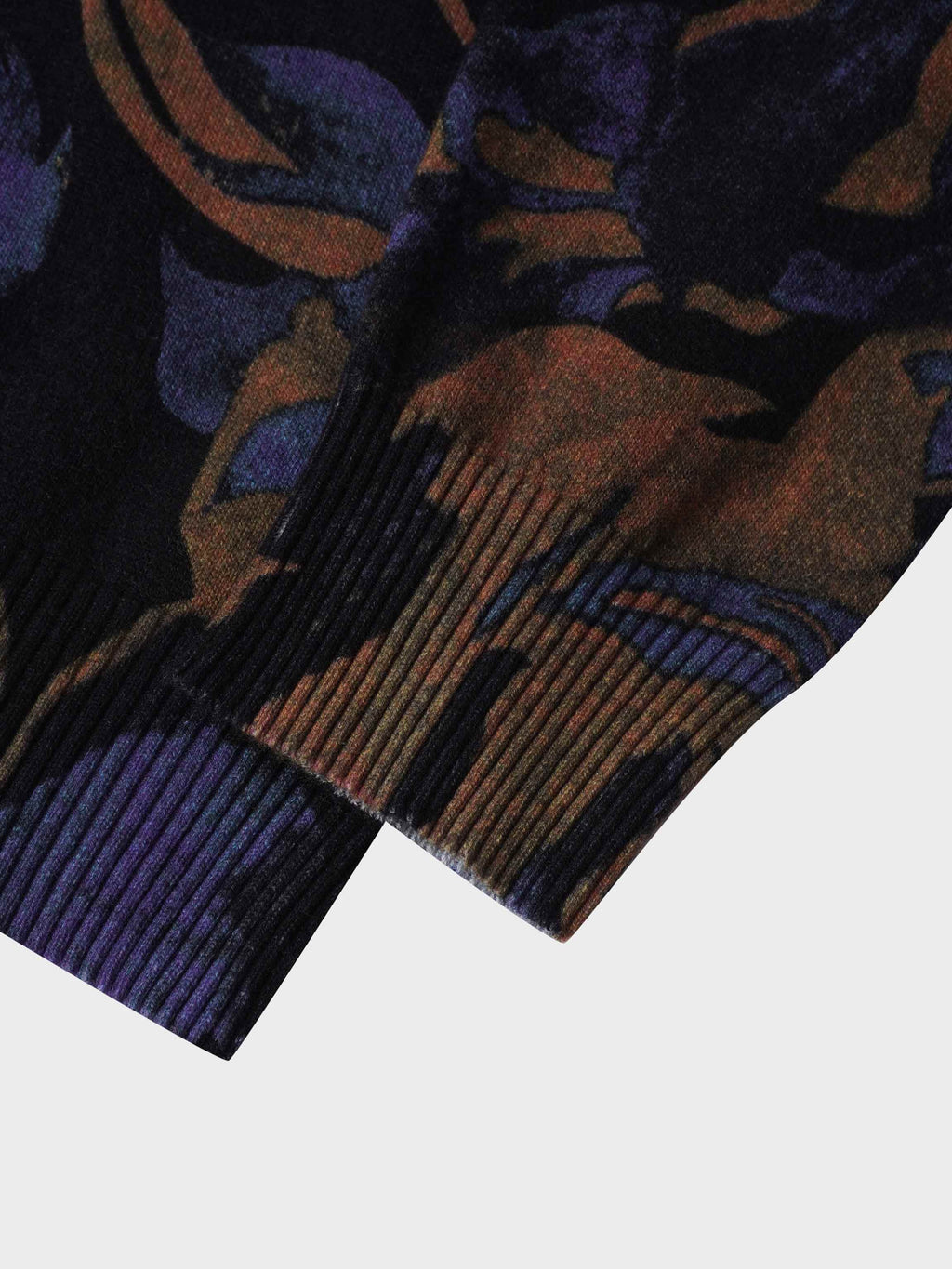 Printed Cardigan-Purple Floral