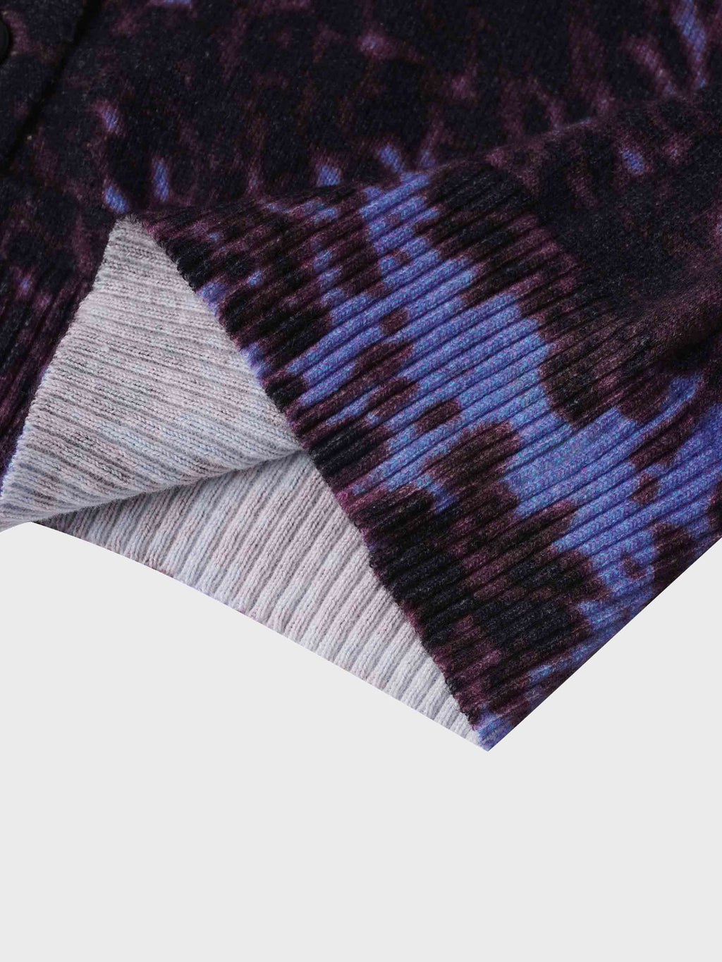 Printed Cardigan-Purple Pebbles